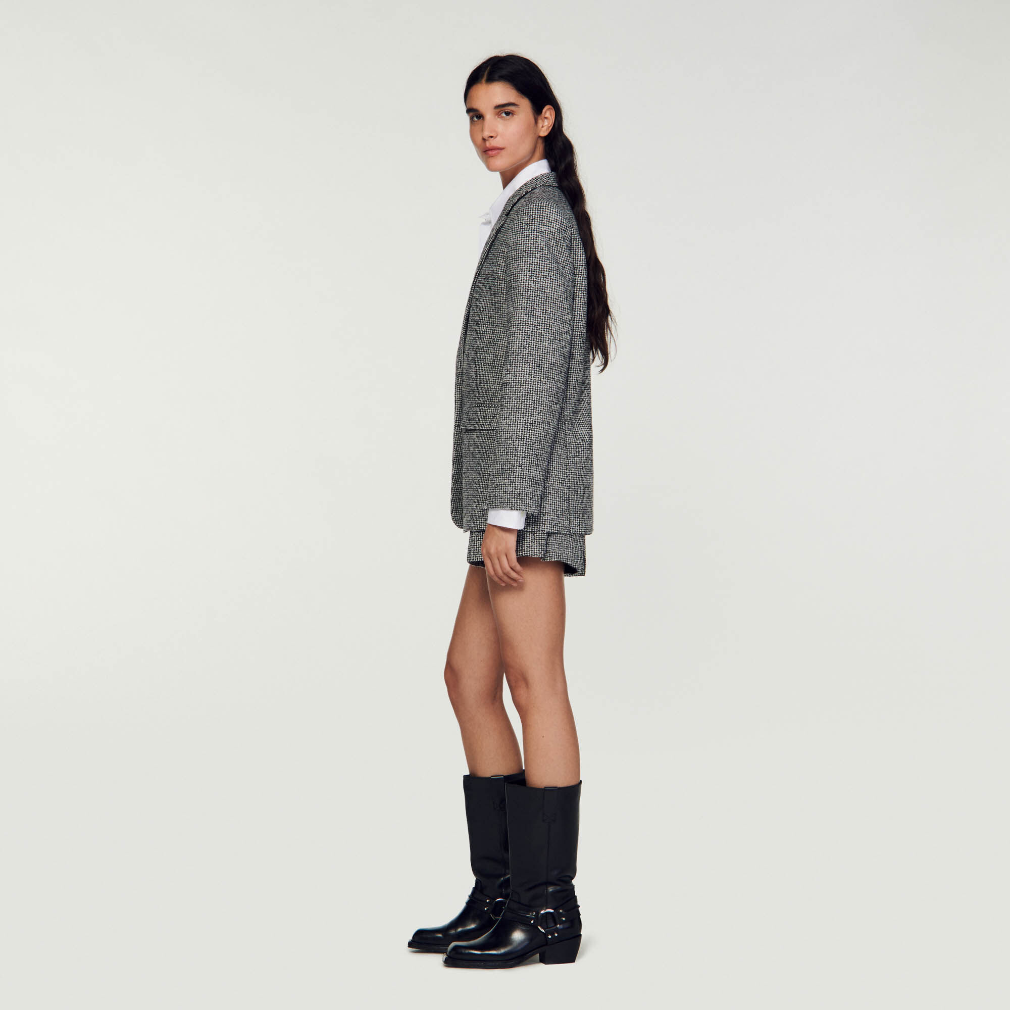 Tailleur pied discount de poule zara
