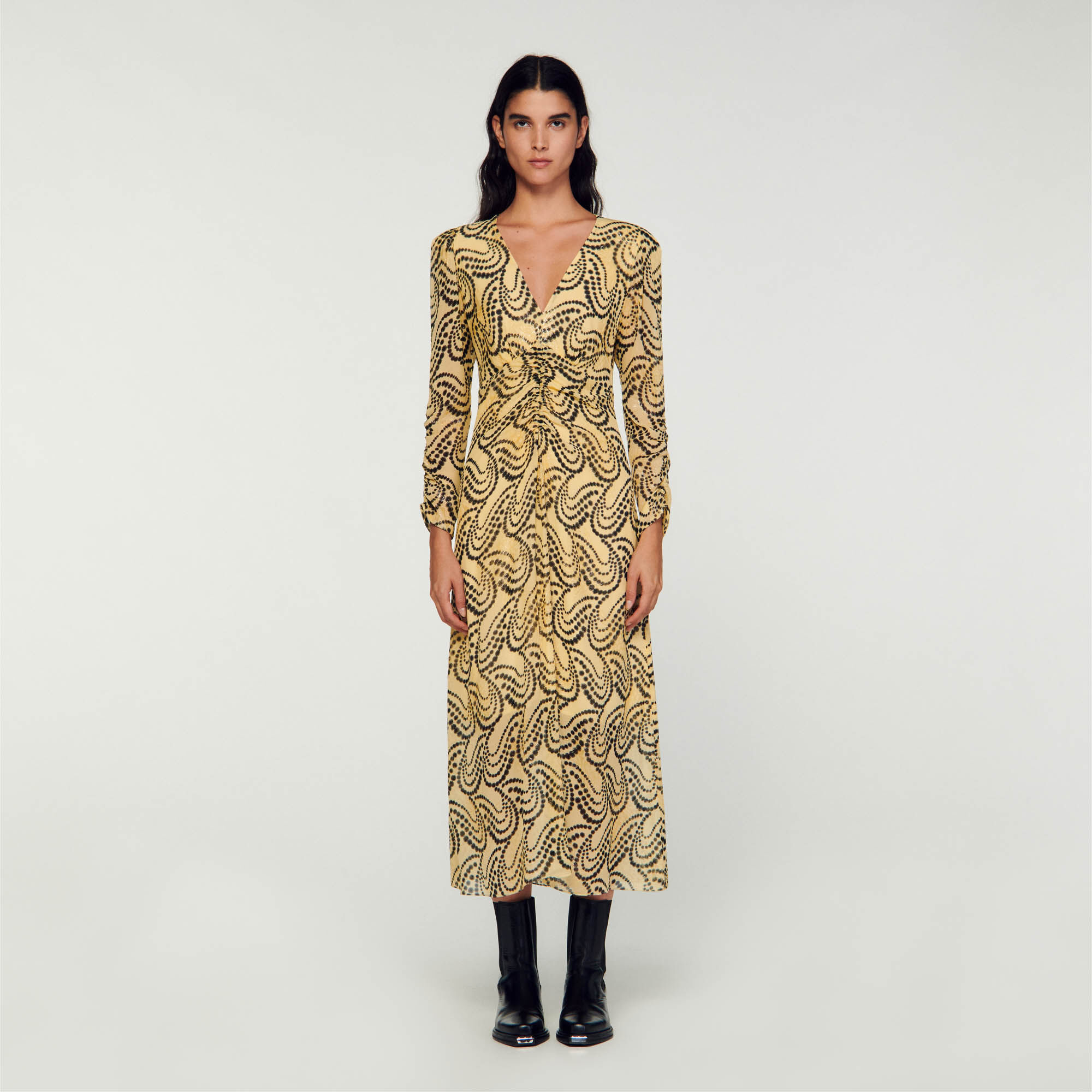 Paisley pattern maxi dress top