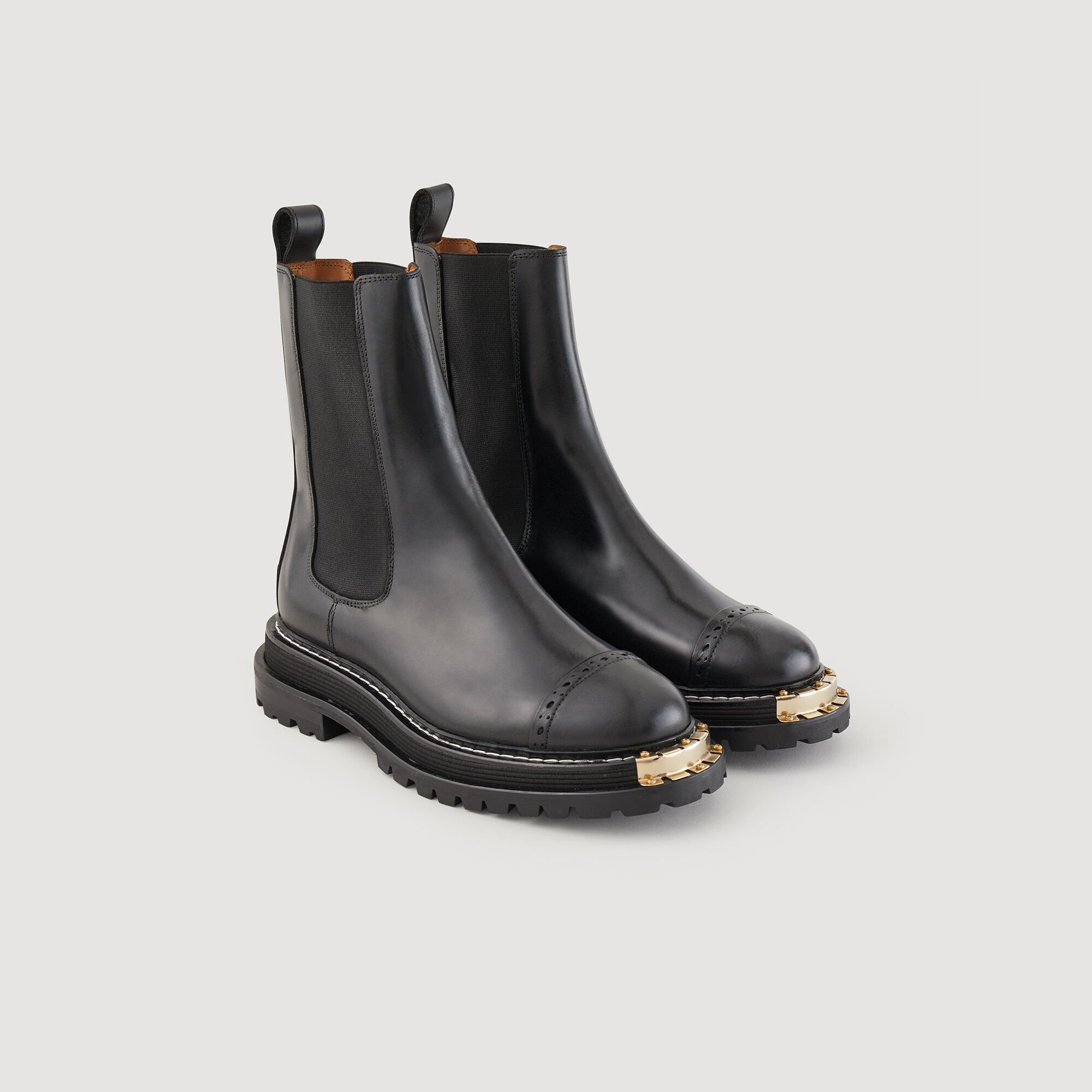 Bottines sandro noires clearance