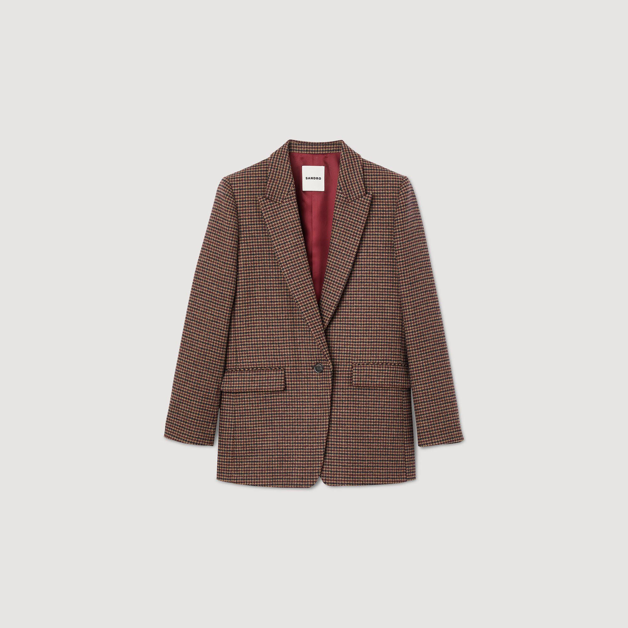 Ladies houndstooth deals jacket