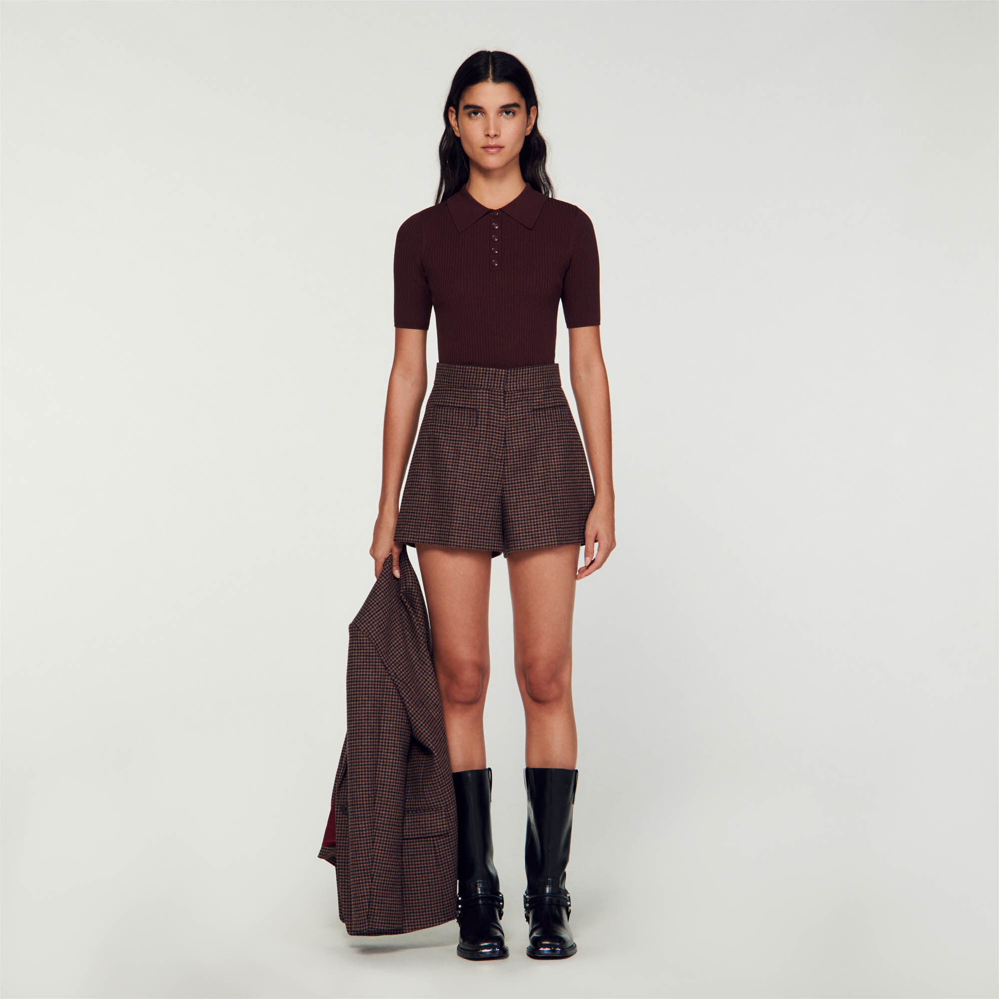 Polo bordeaux femme deals