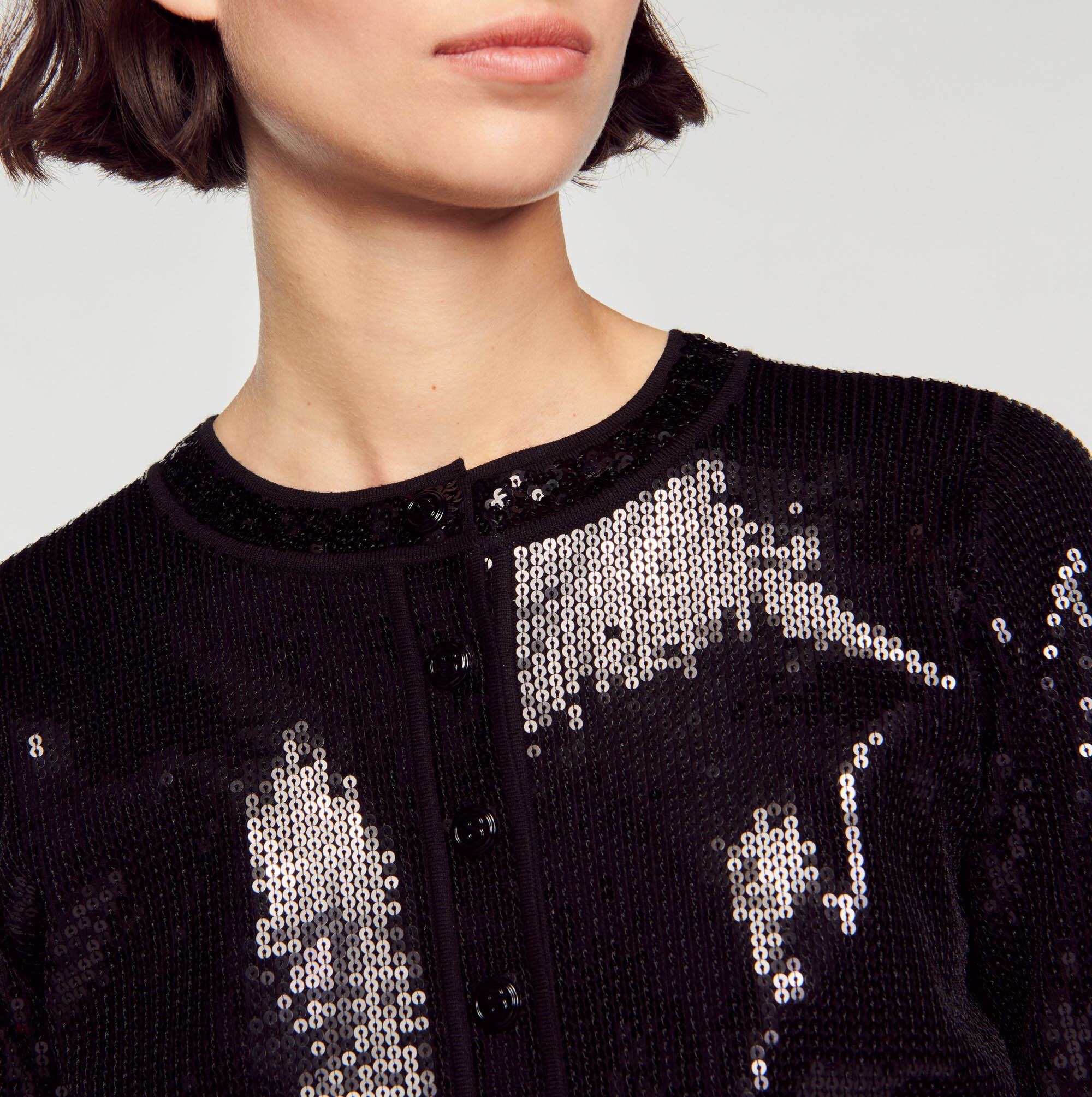 Black sparkly cardigan 2025