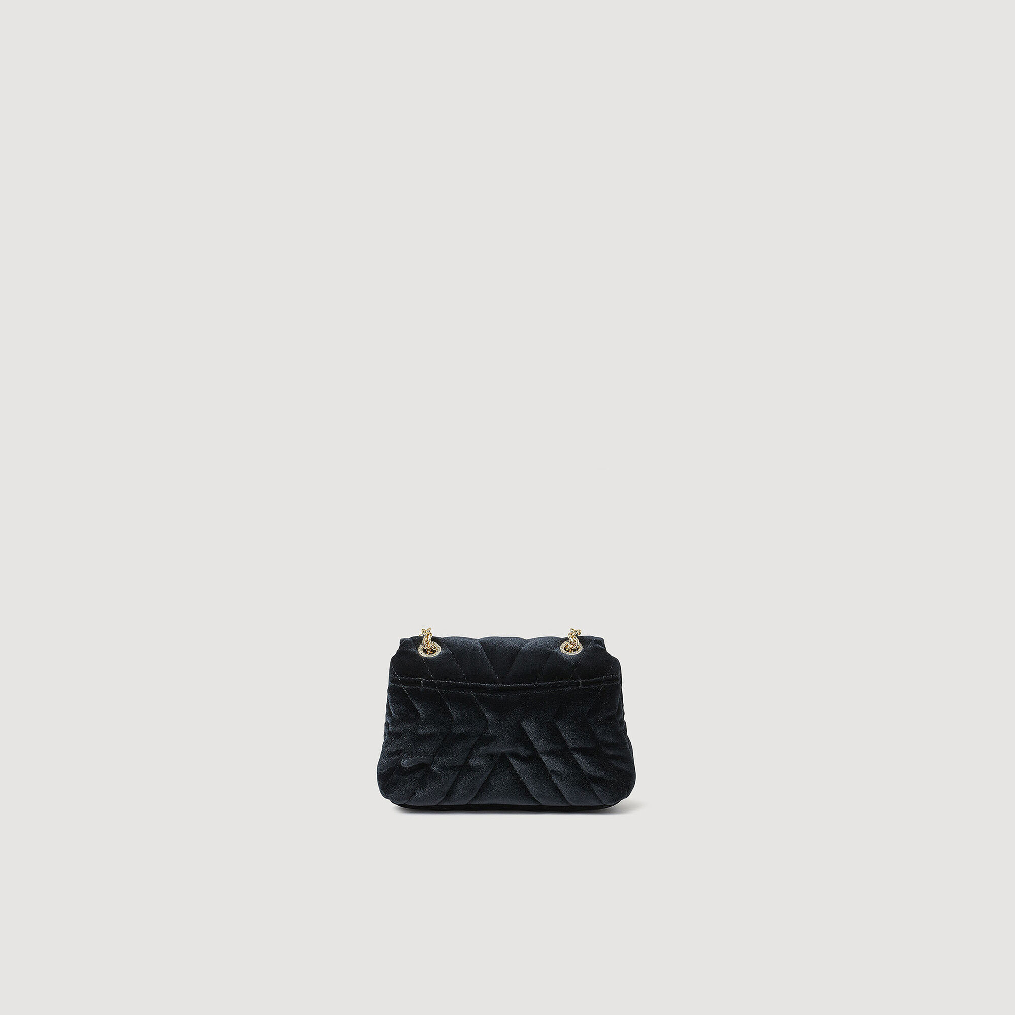 Mila quilted velvet bag Bags Sandro paris