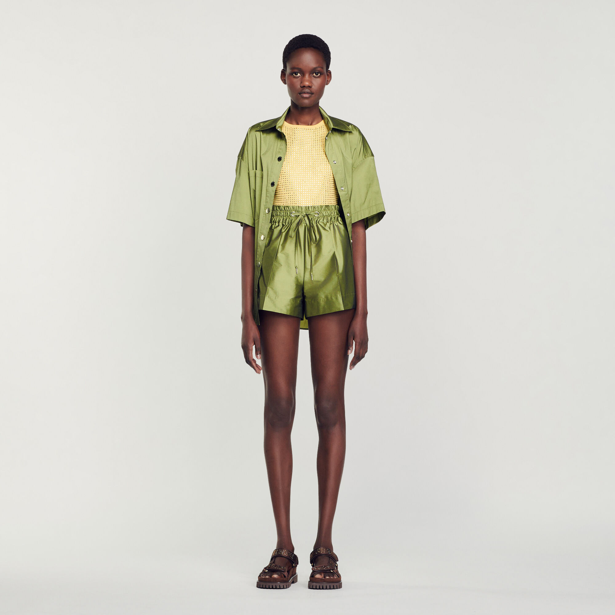 Shorty sales satin femme
