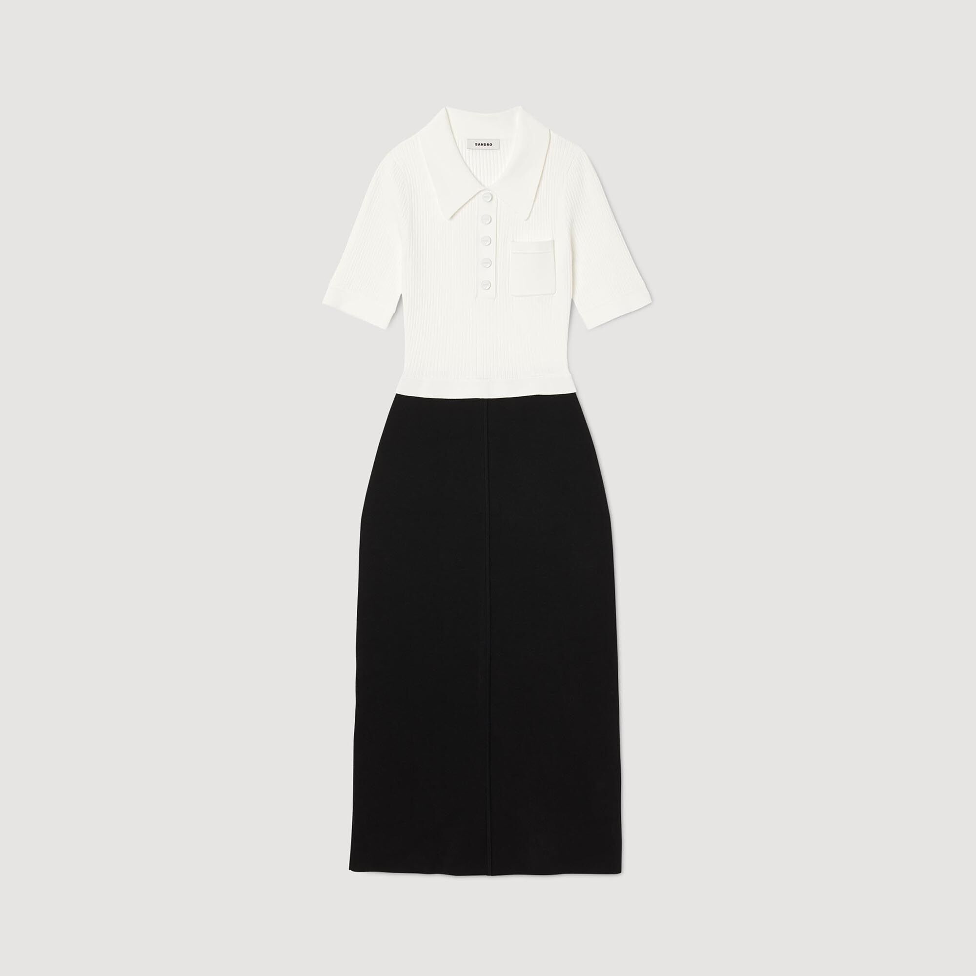 Two tone sales midi dress