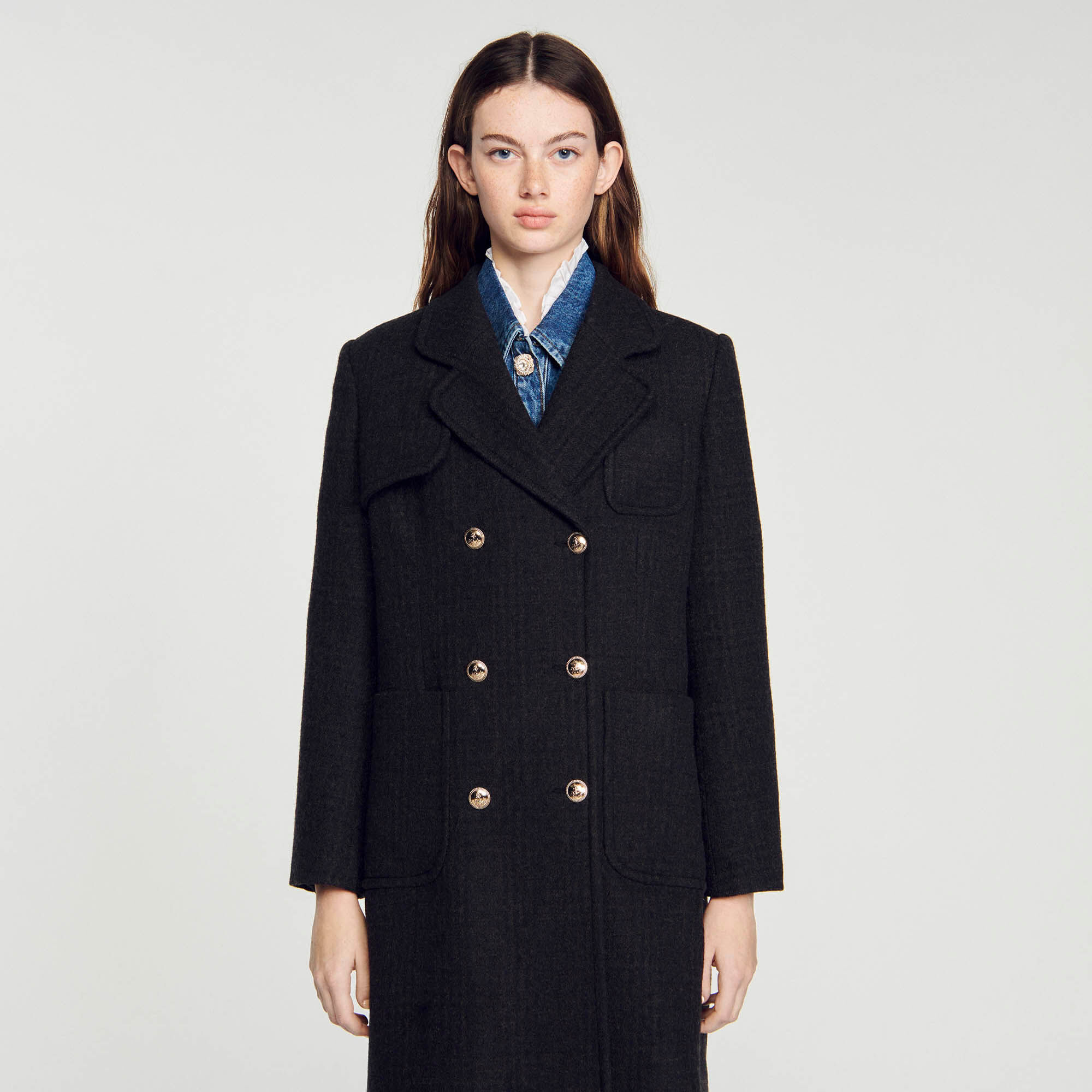 Sandro manteaux femme cheap