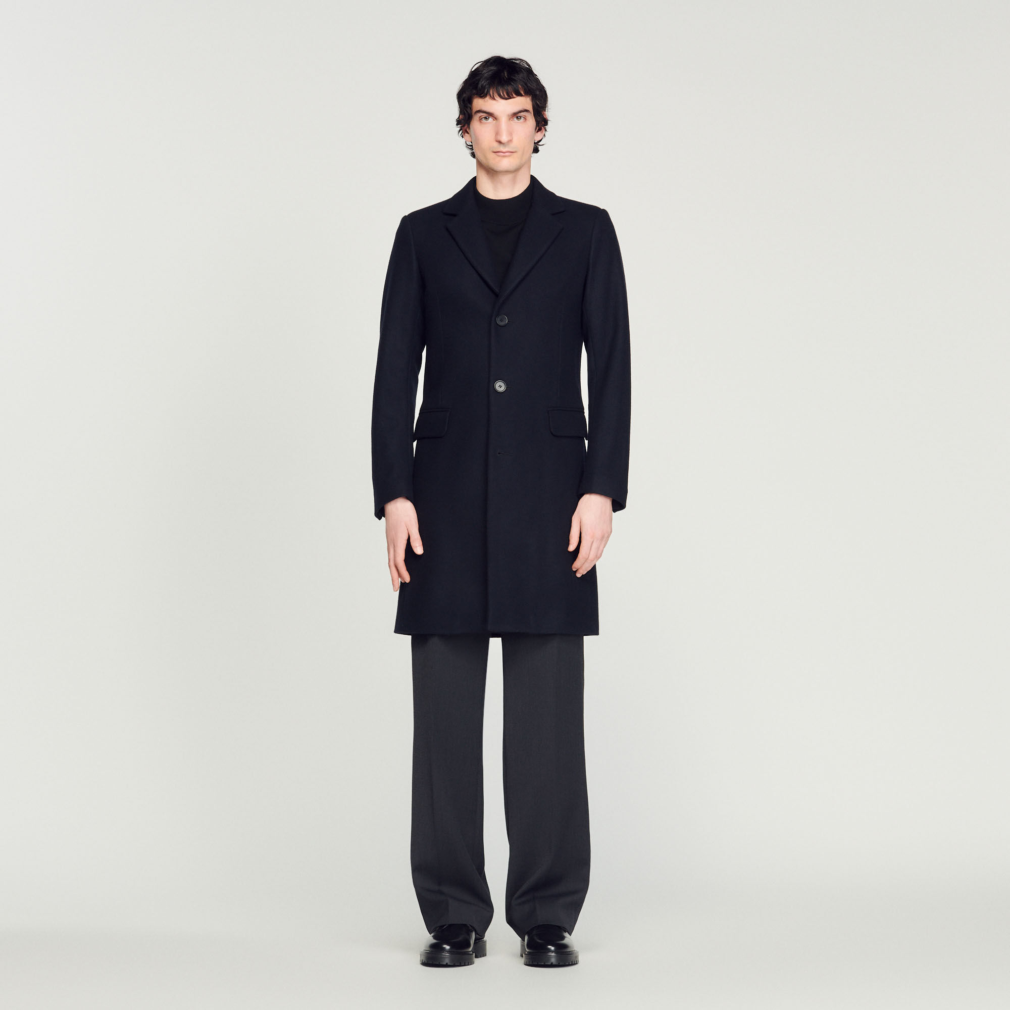 Sandro cashmere top coat