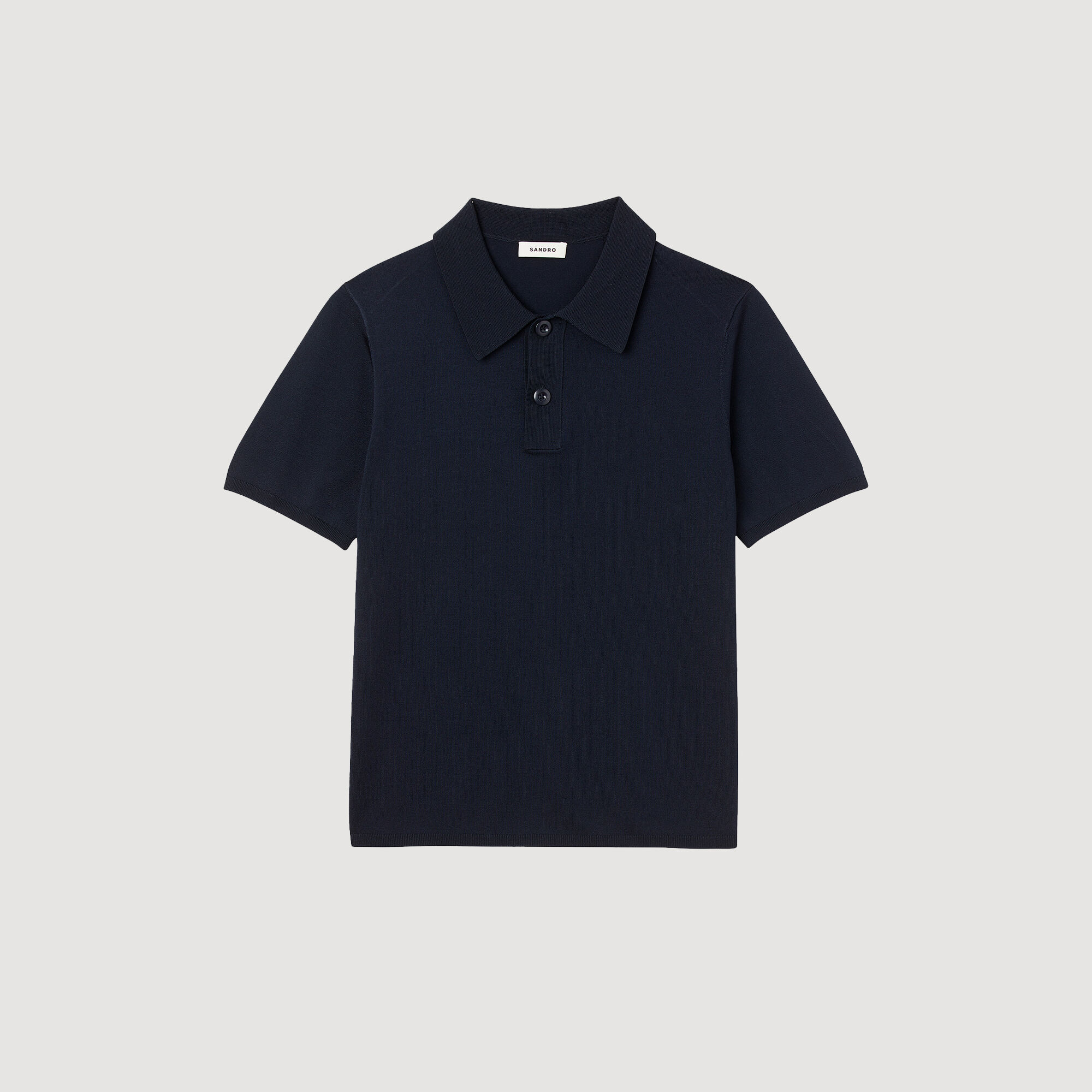 Black hotsell knitted polo
