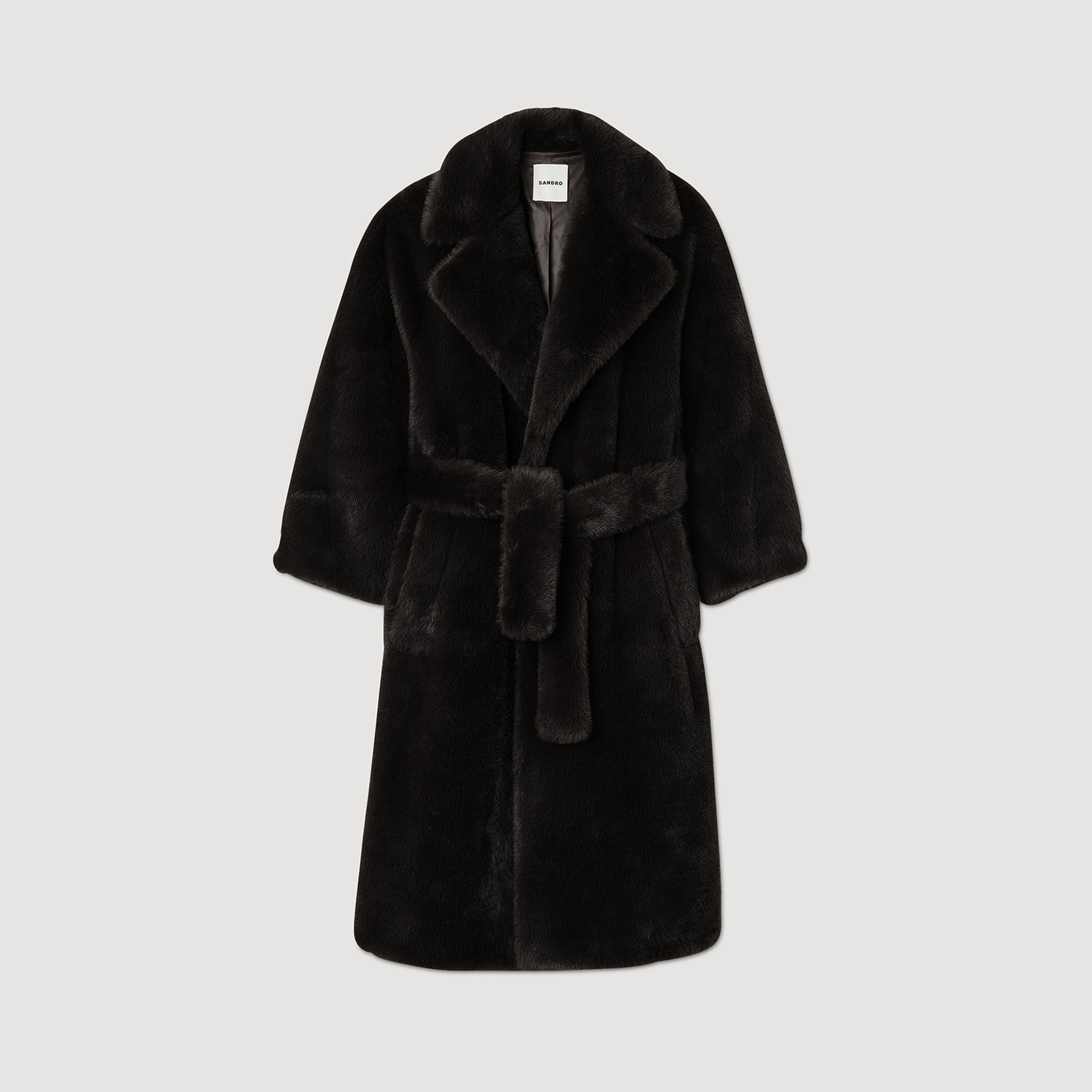 Long faux fur coat zara online