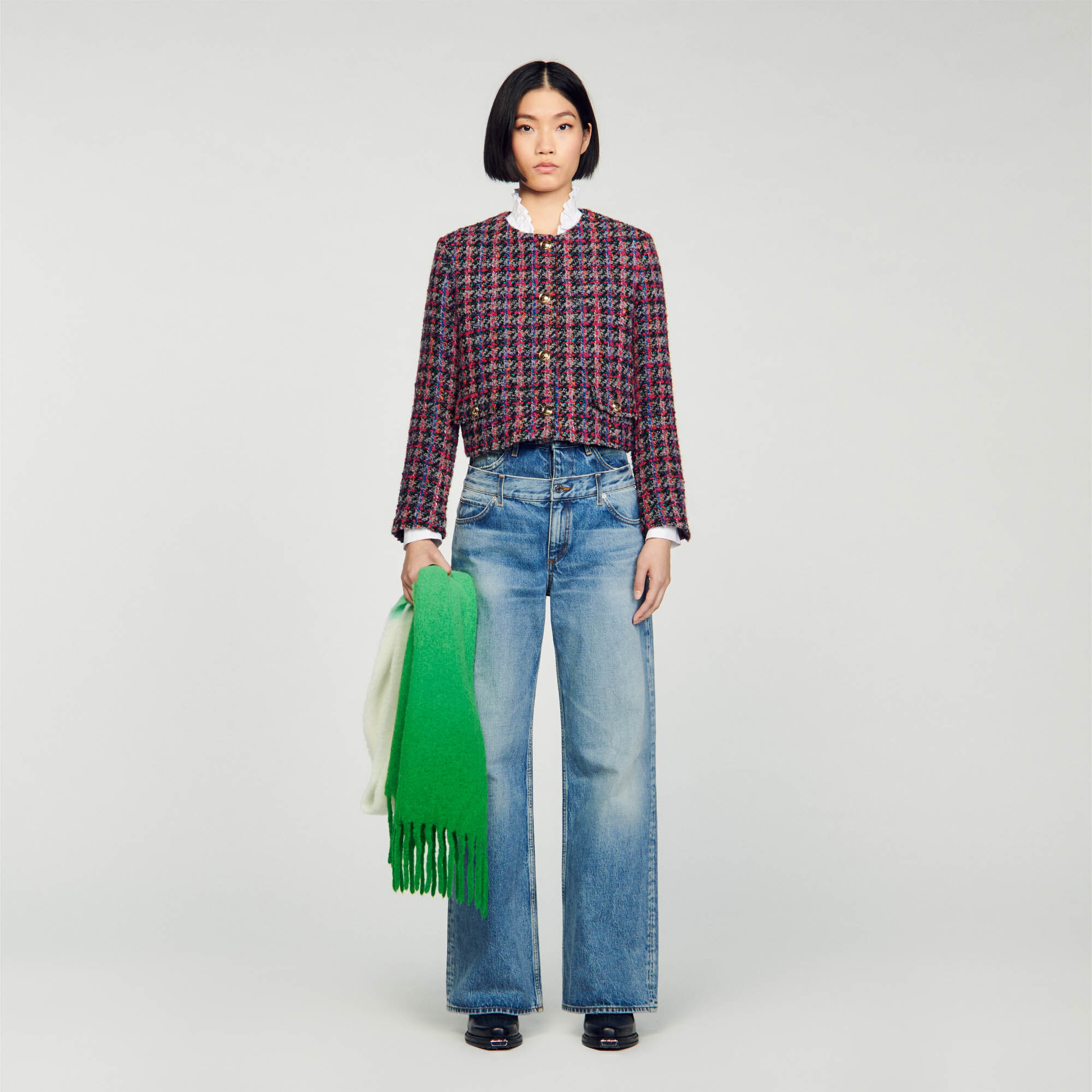 Sandro veste tweed store