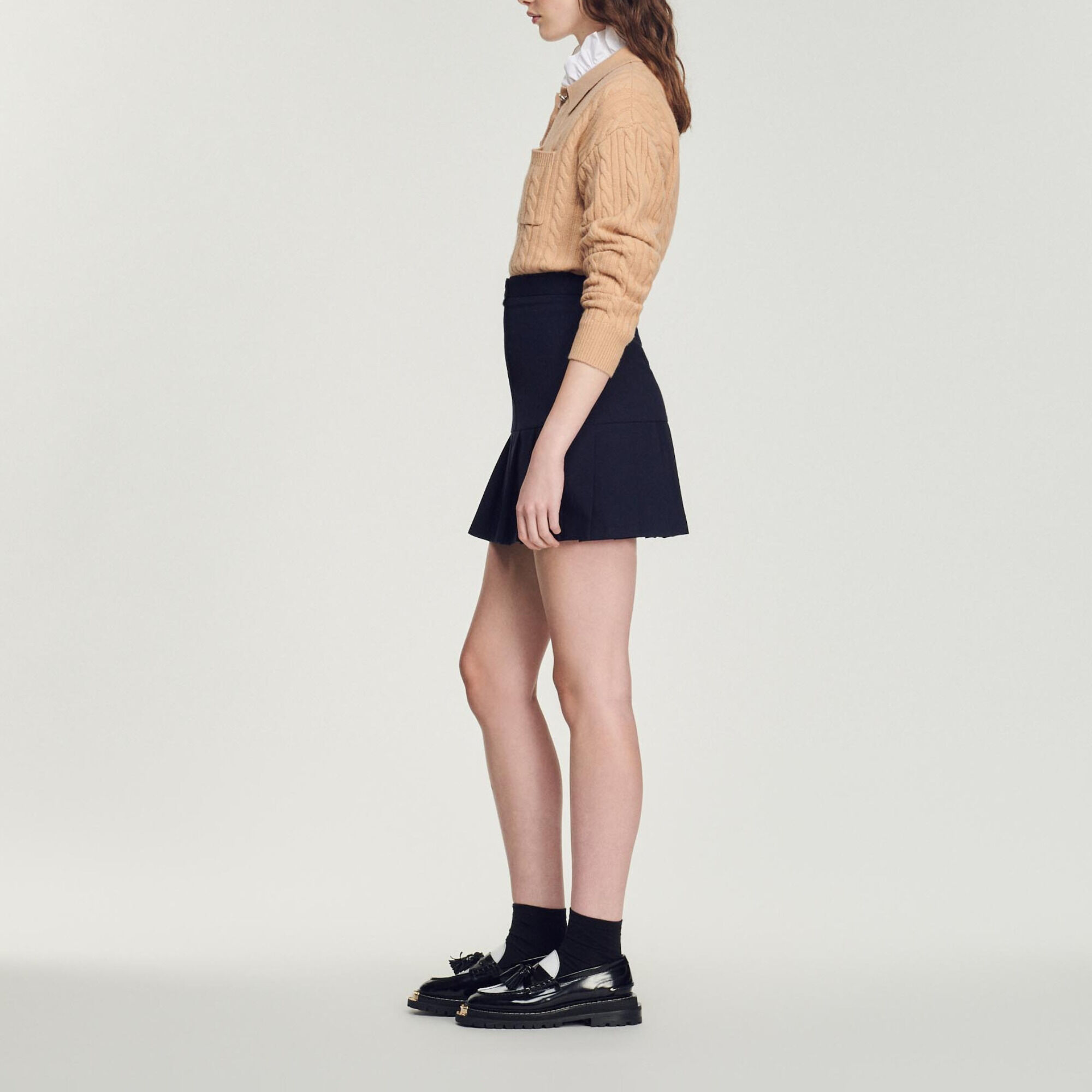 Short pleated skirt More Responsible Sandro paris
