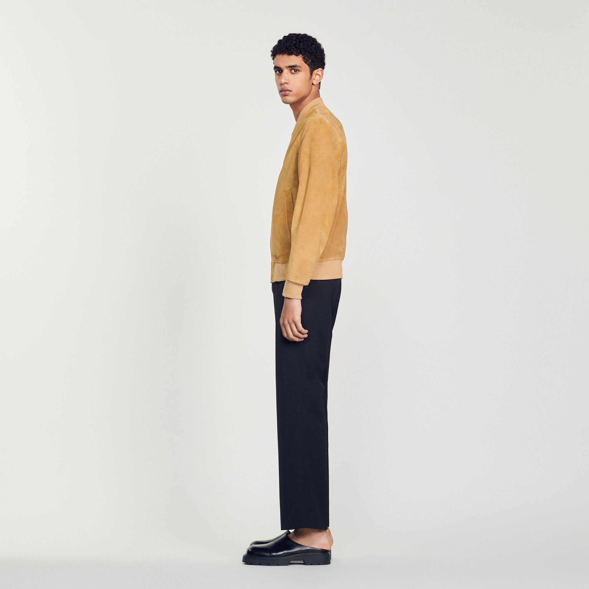 Sandro suede jacket outlet
