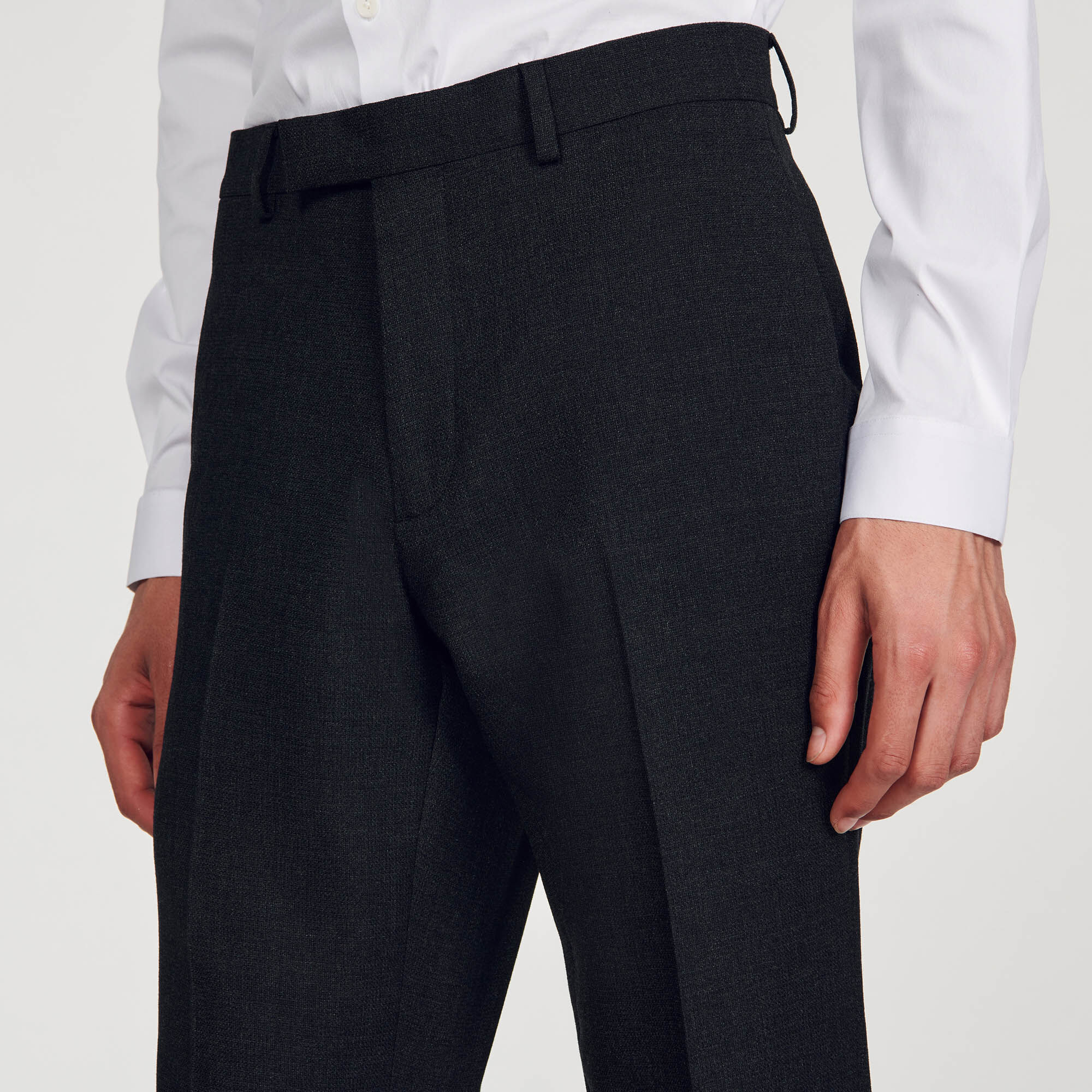 Wool suit trousers