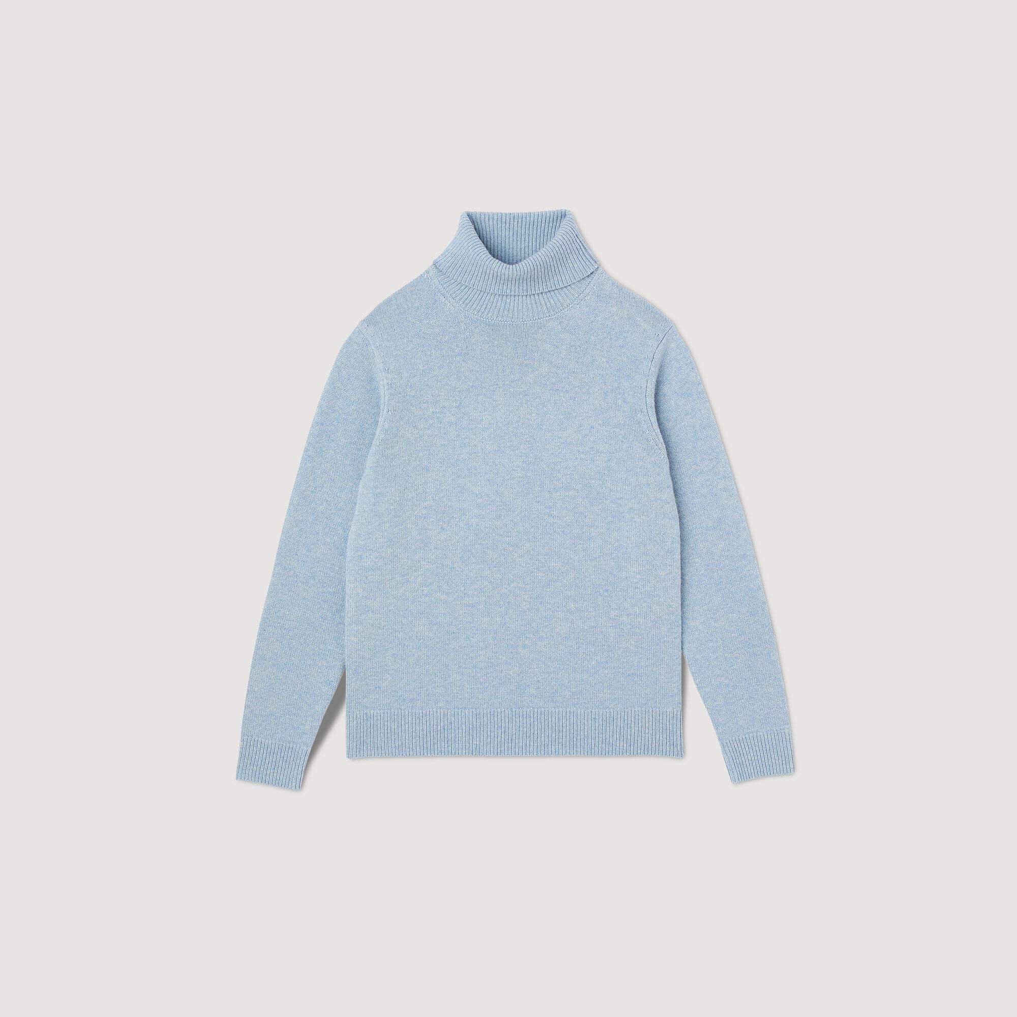 Wool and cashmere turtleneck jumper