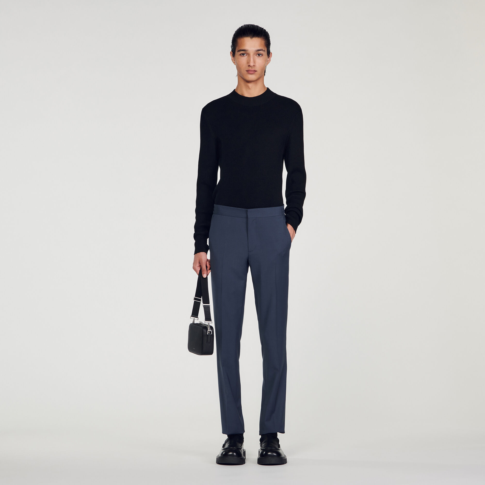 Grey discount wool shorts