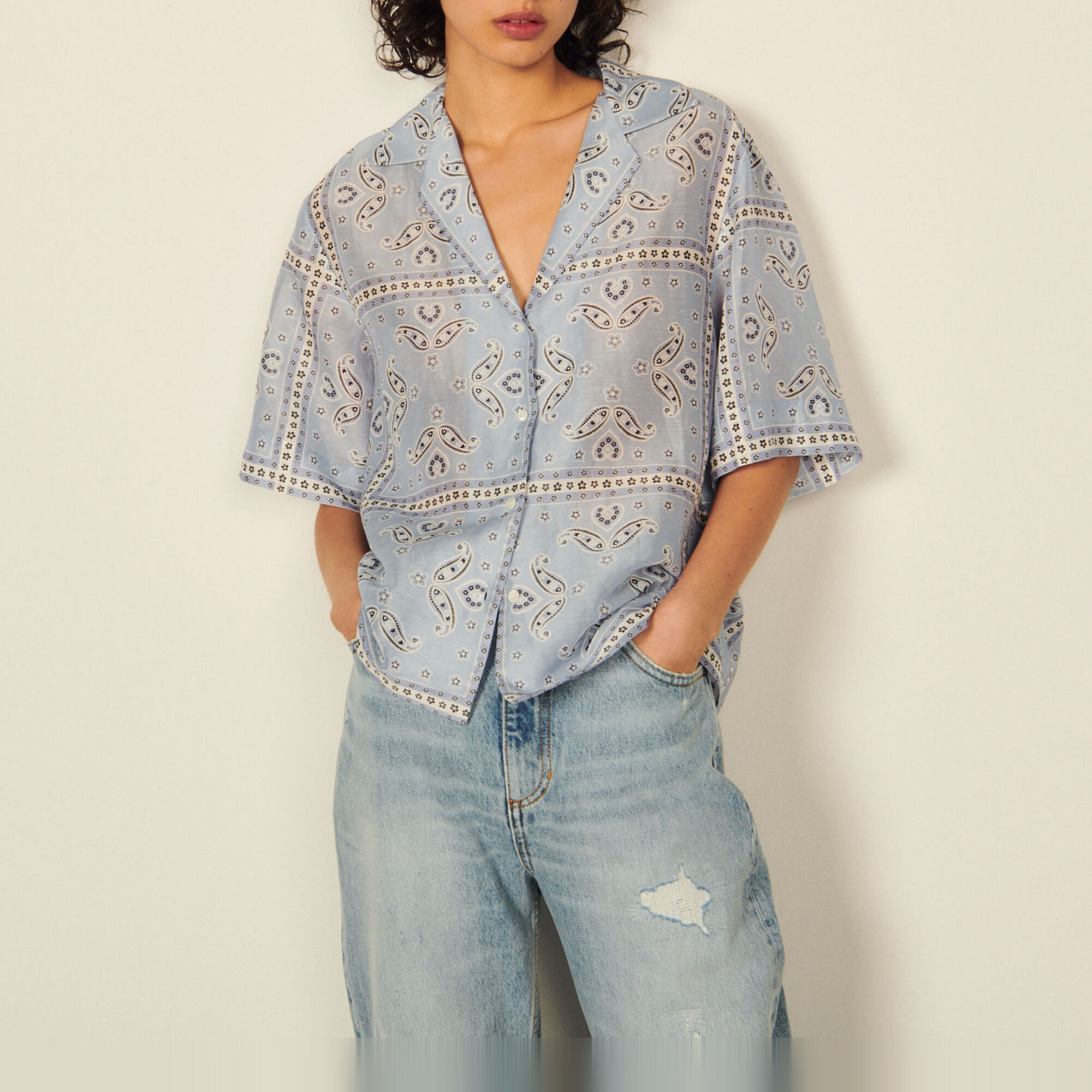 Chemise bandana 2025 femme