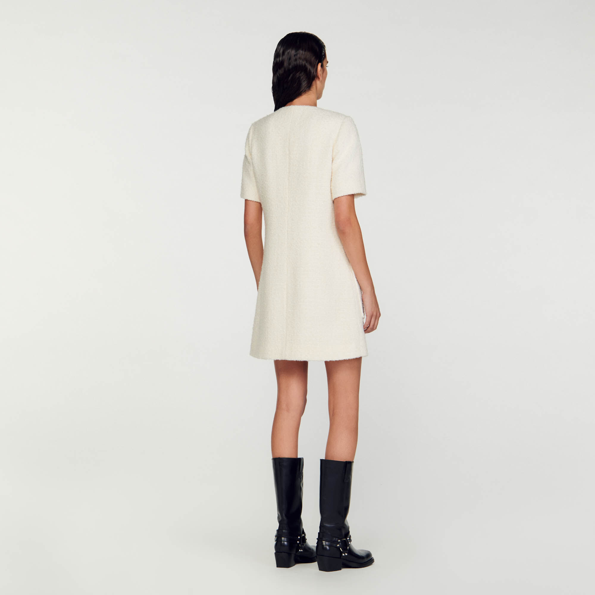 Short tweed dress sale