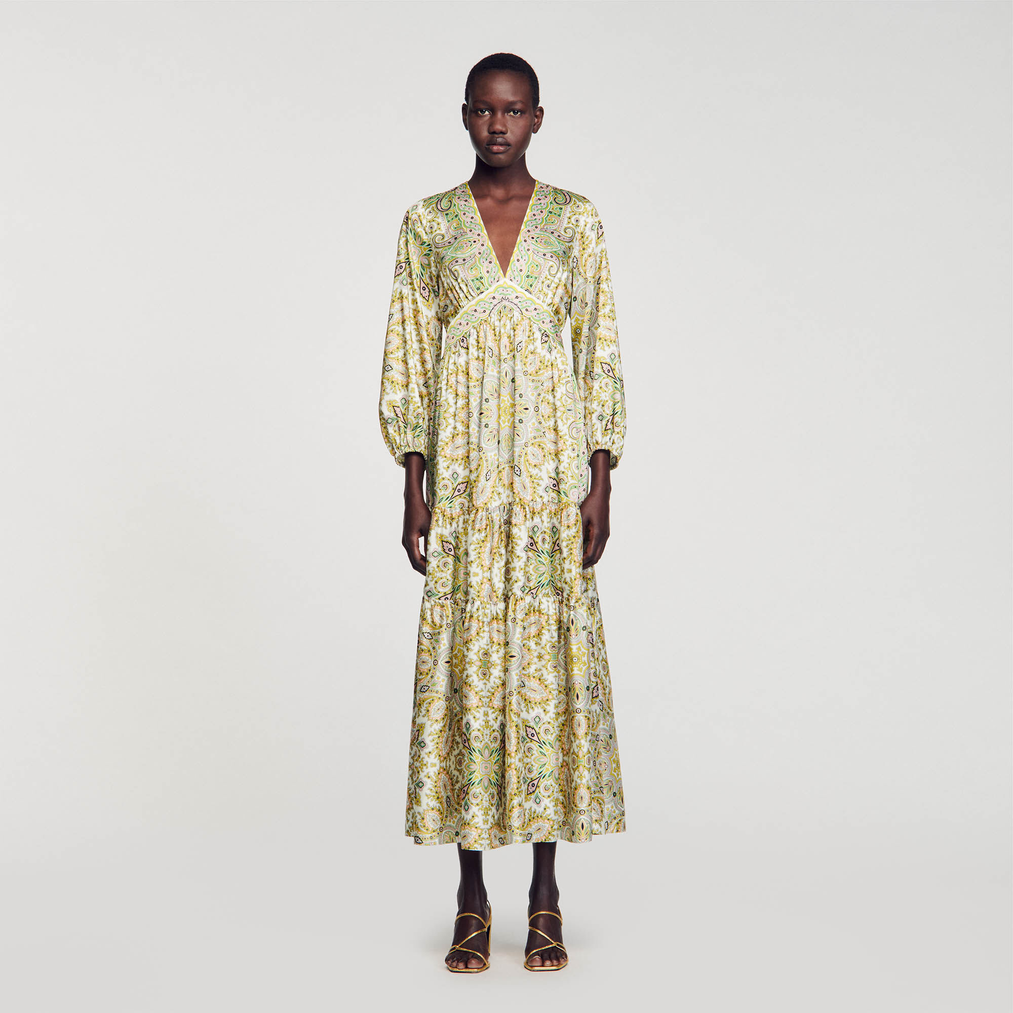 Animal scarf print dress shop