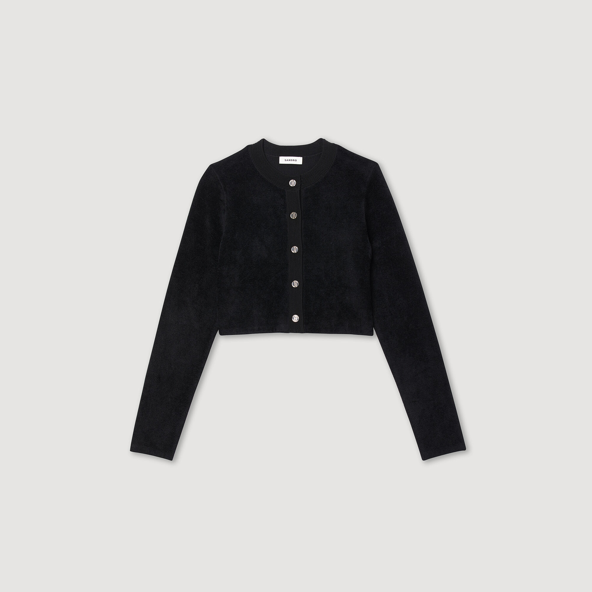 Sandro black outlet cardigan