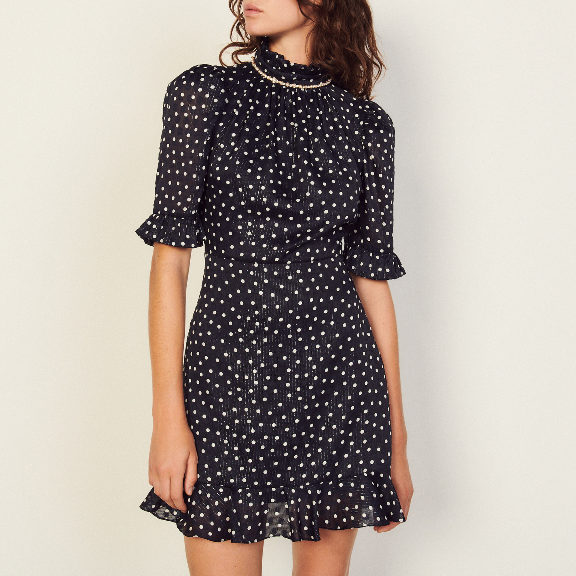 sandro black dress