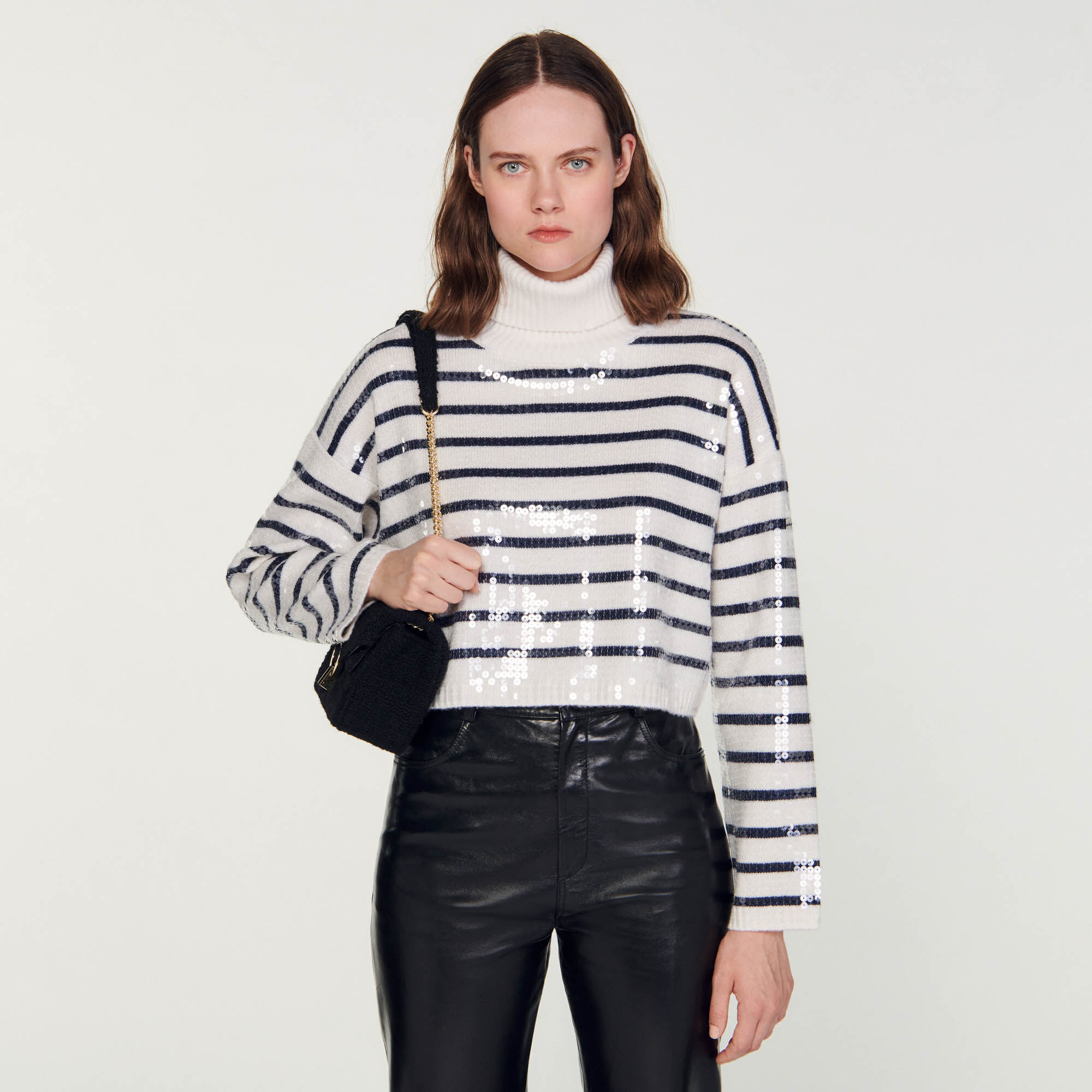 Sandro online striped sweater