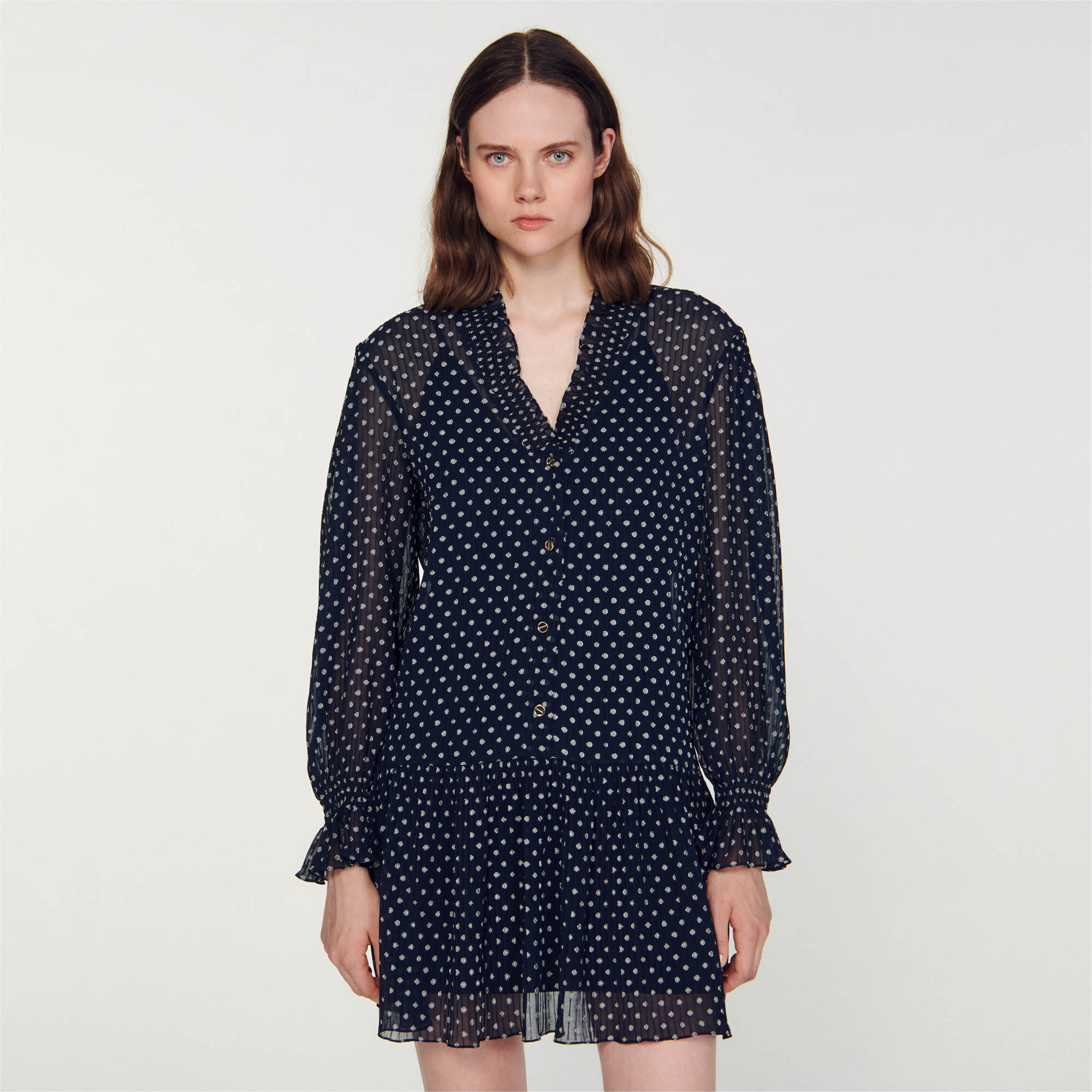 Robe courte pois