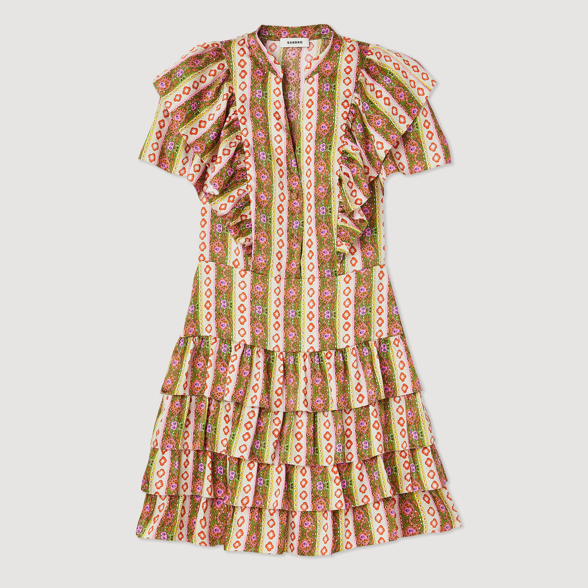 Sandro store ruffle dress