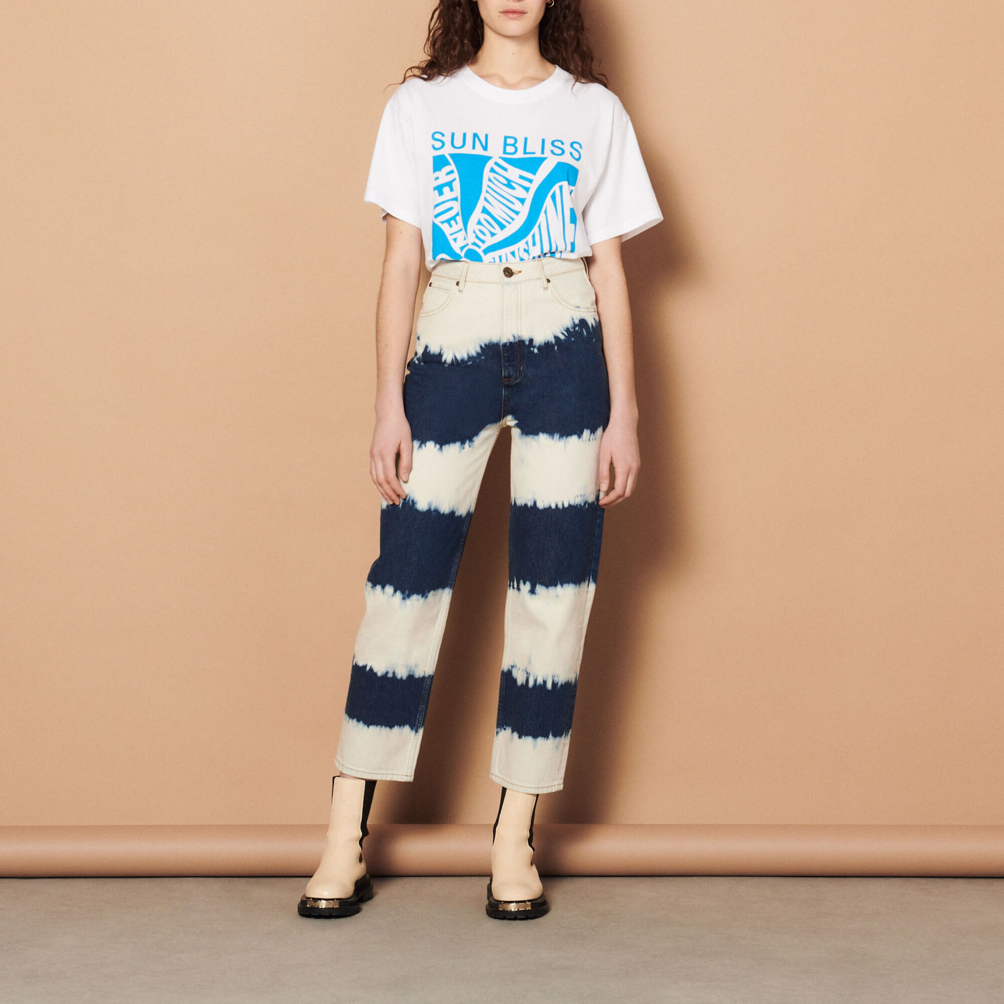 Jean tie and dye femme online