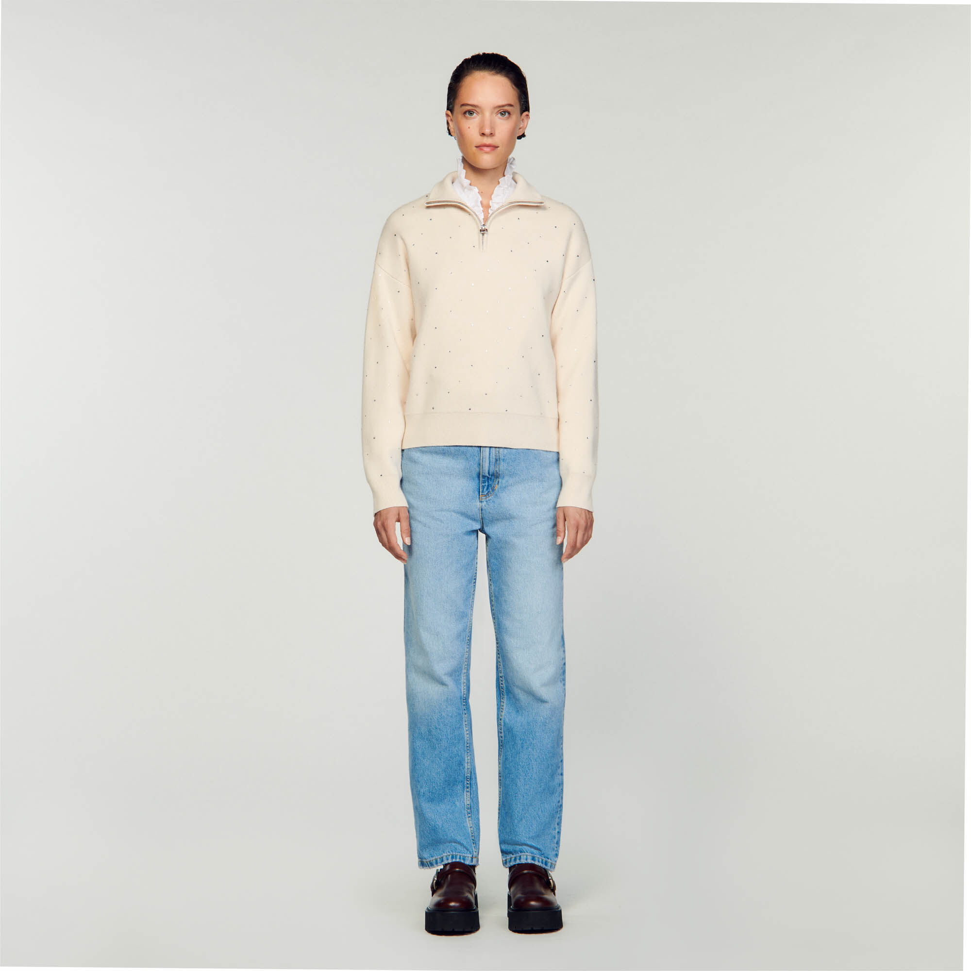 Pullover best sale zip jumper