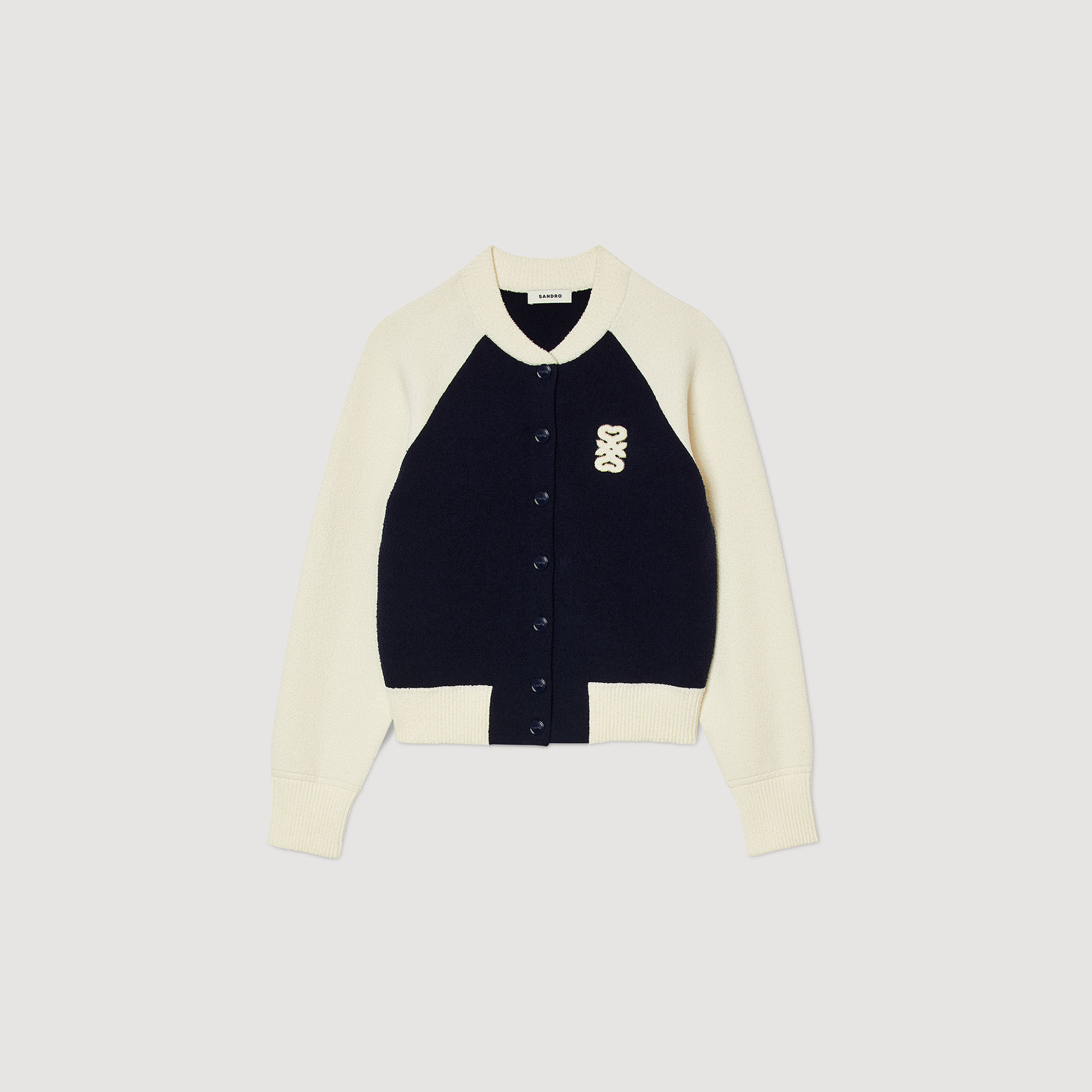 Sandro paris shop varsity jacket