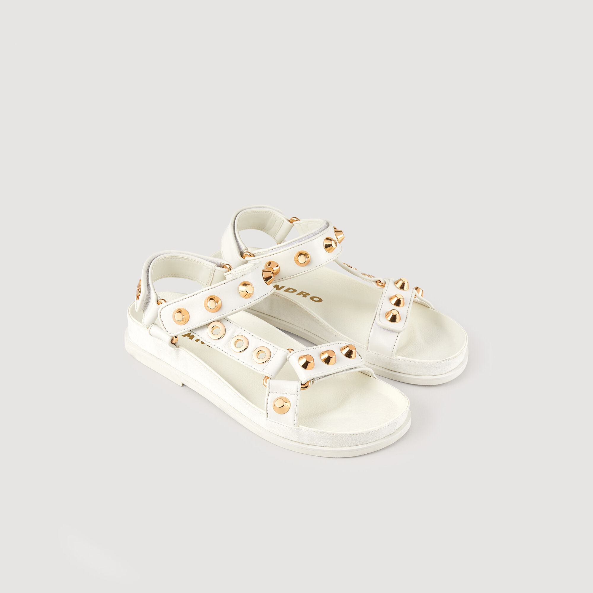 Studded faux on sale leather sandals