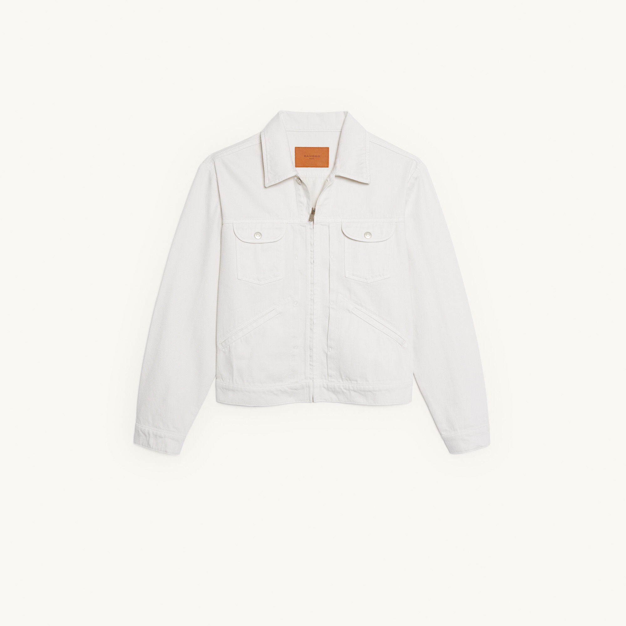 Sandro denim jacket clearance