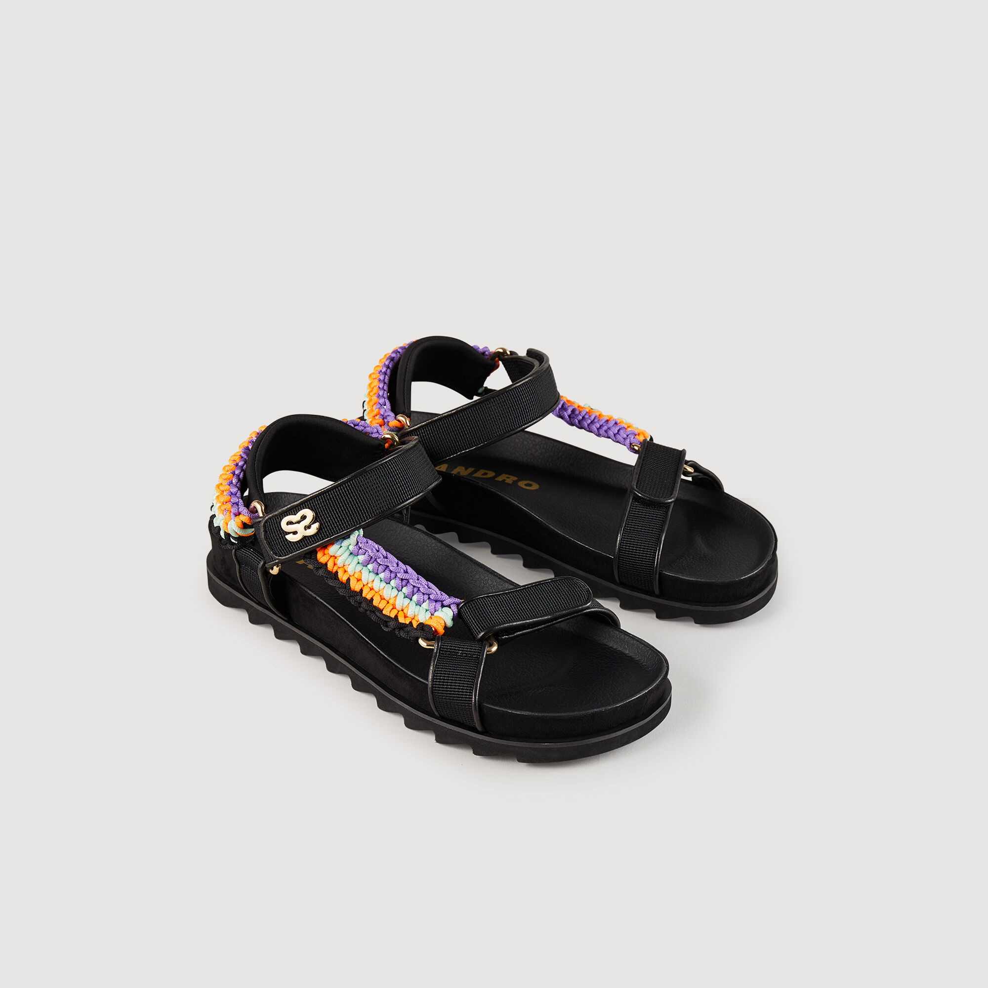 Sandales sandro cheap noir