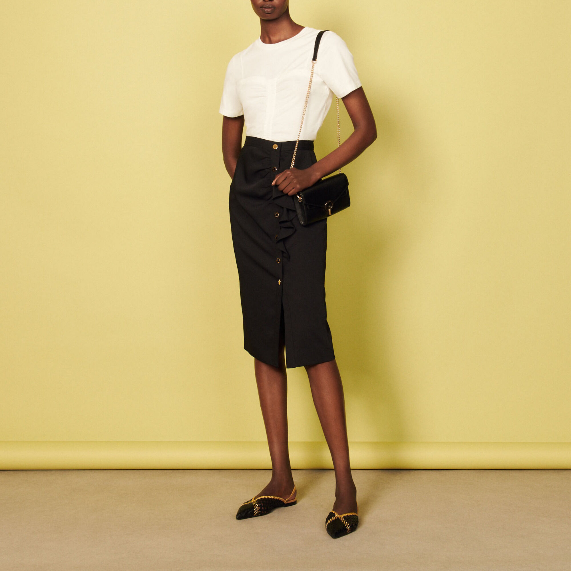 Jupe midi on sale crayon