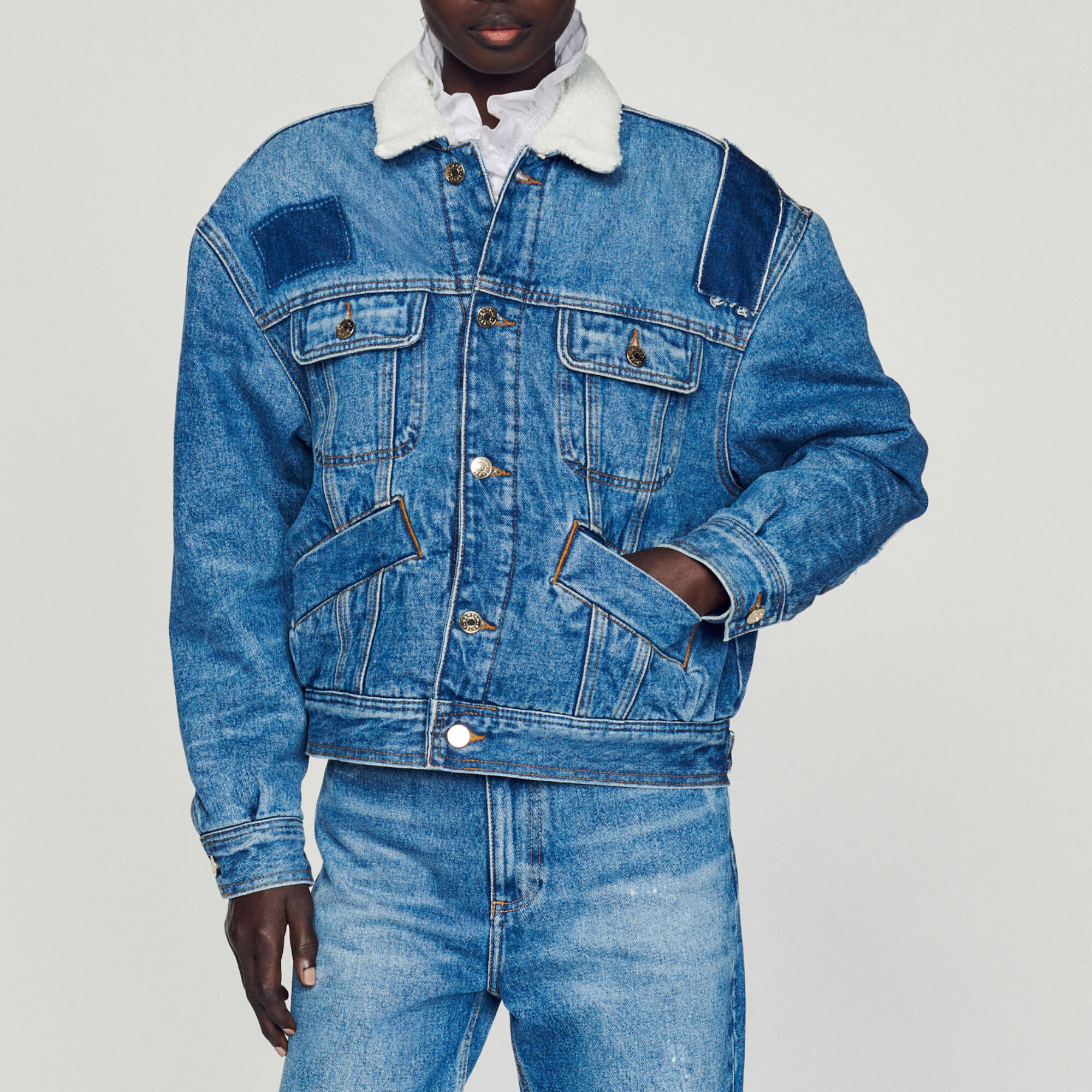 Sandro deals trucker jacket