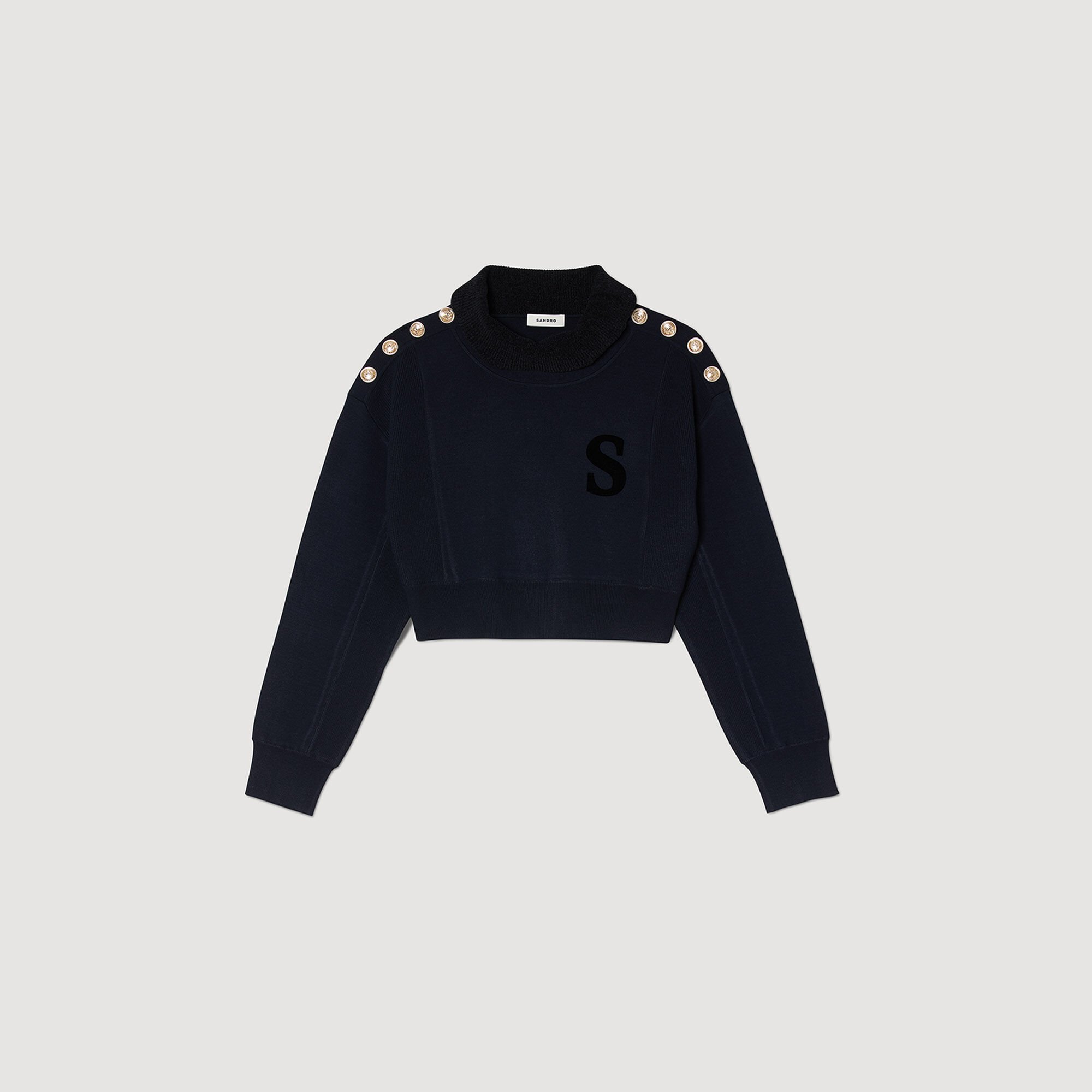 Cropped deals turtleneck jumper