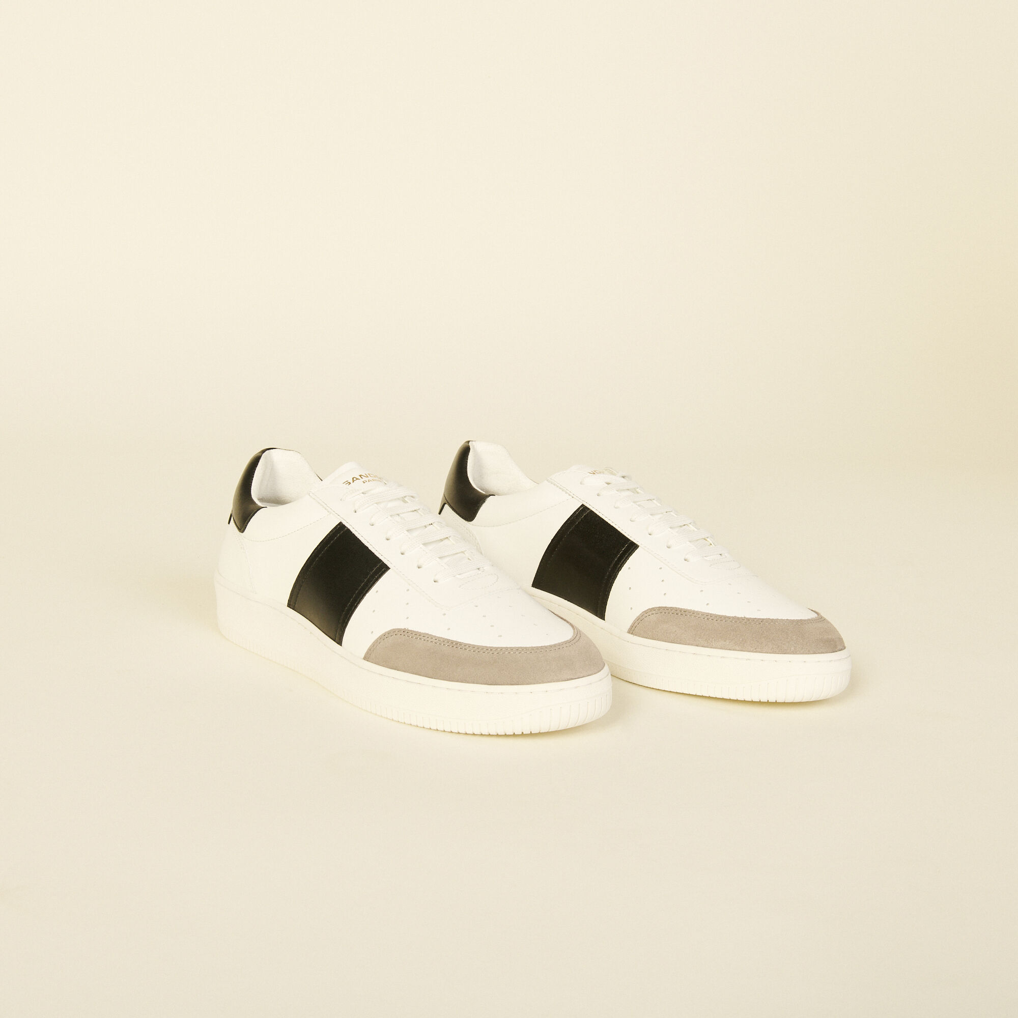 Sandro white top trainers
