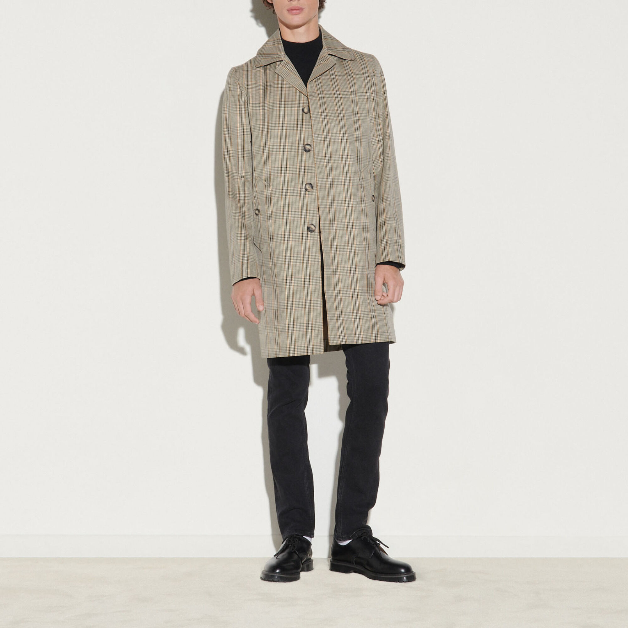Manteau shop sandro carreaux