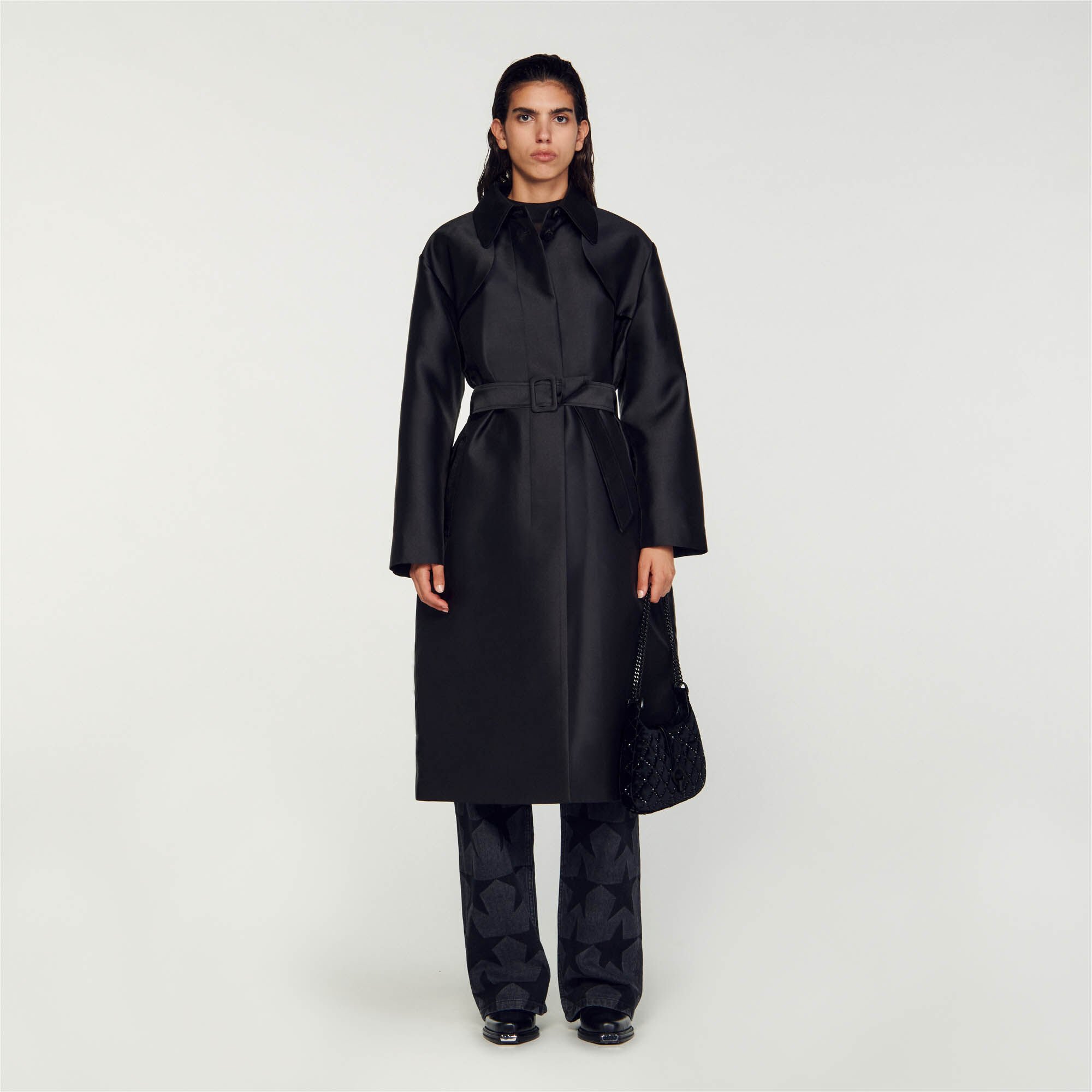 Sandro cheap lammy coat