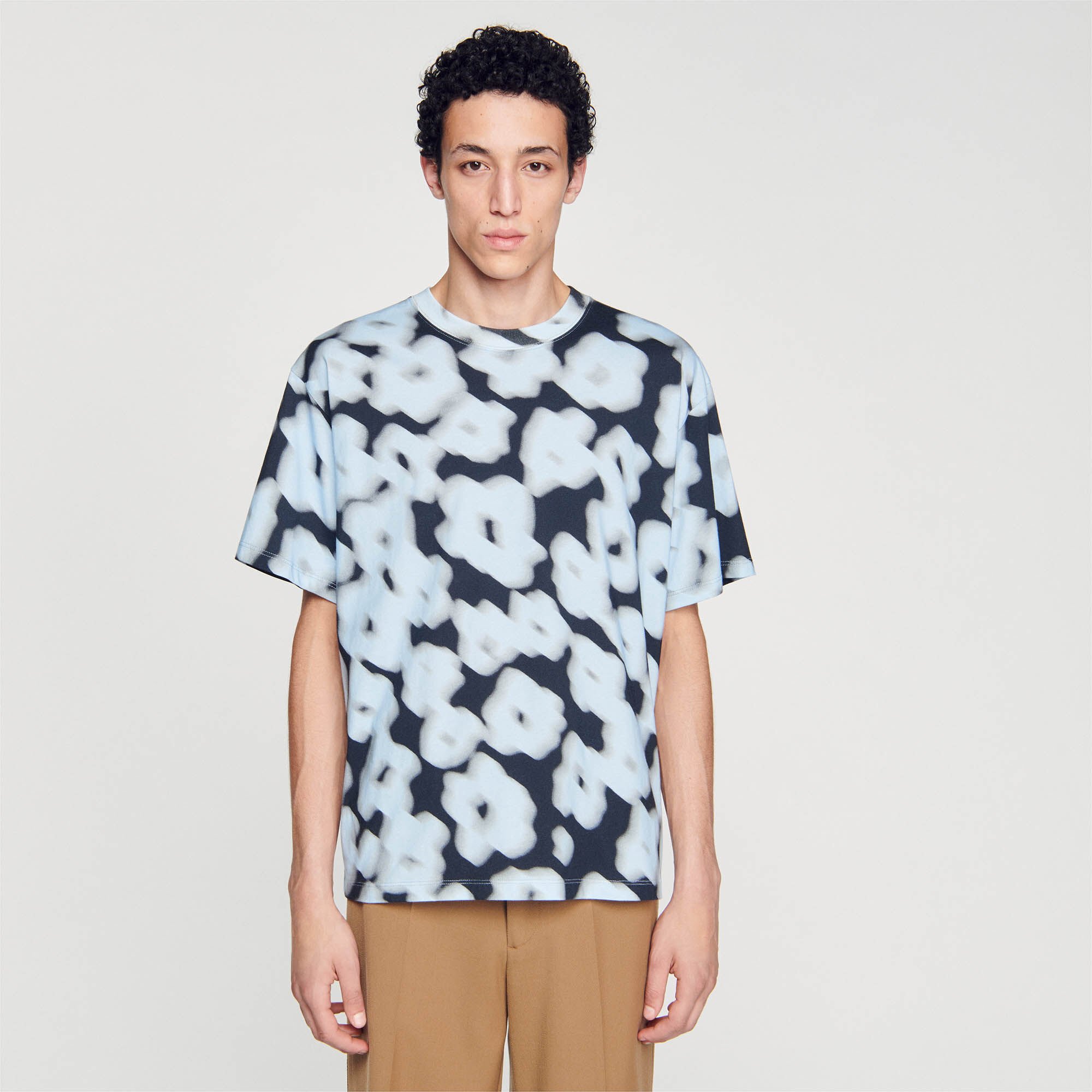 T shirt floral homme store