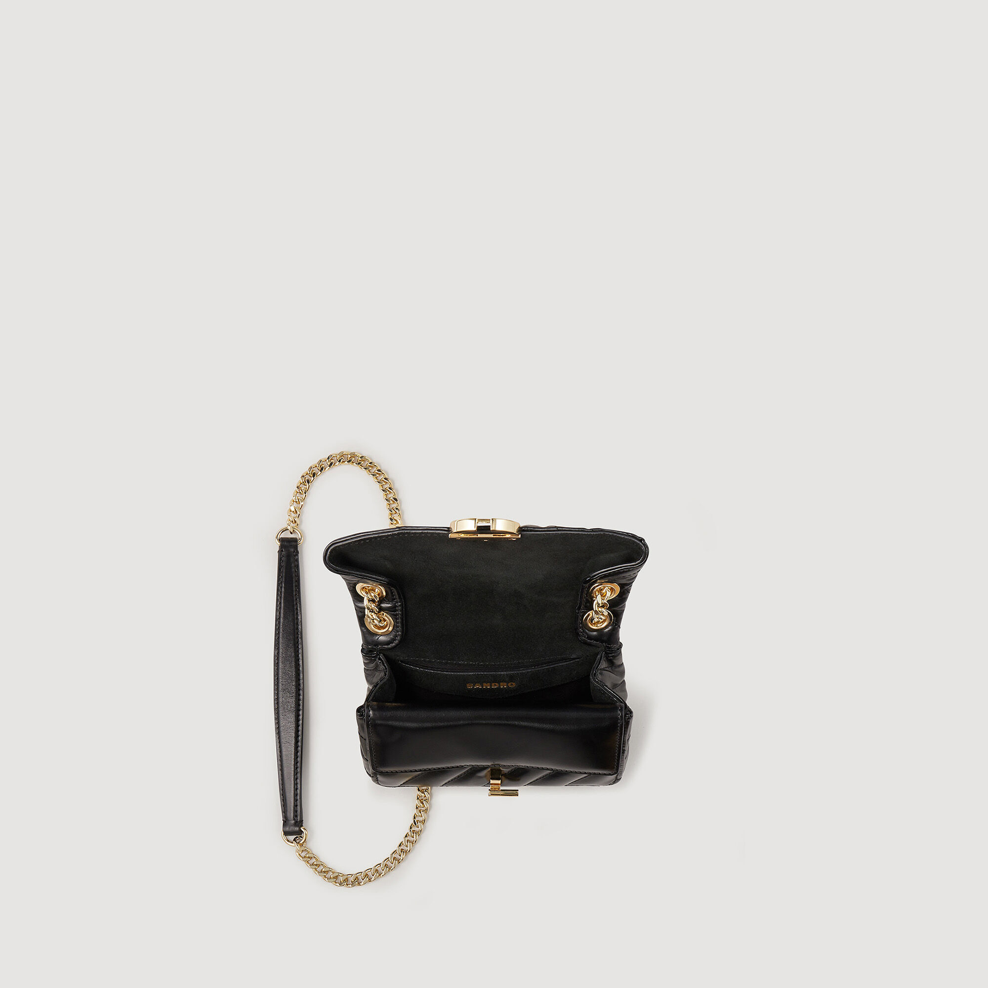 Plain black leather bag 2025