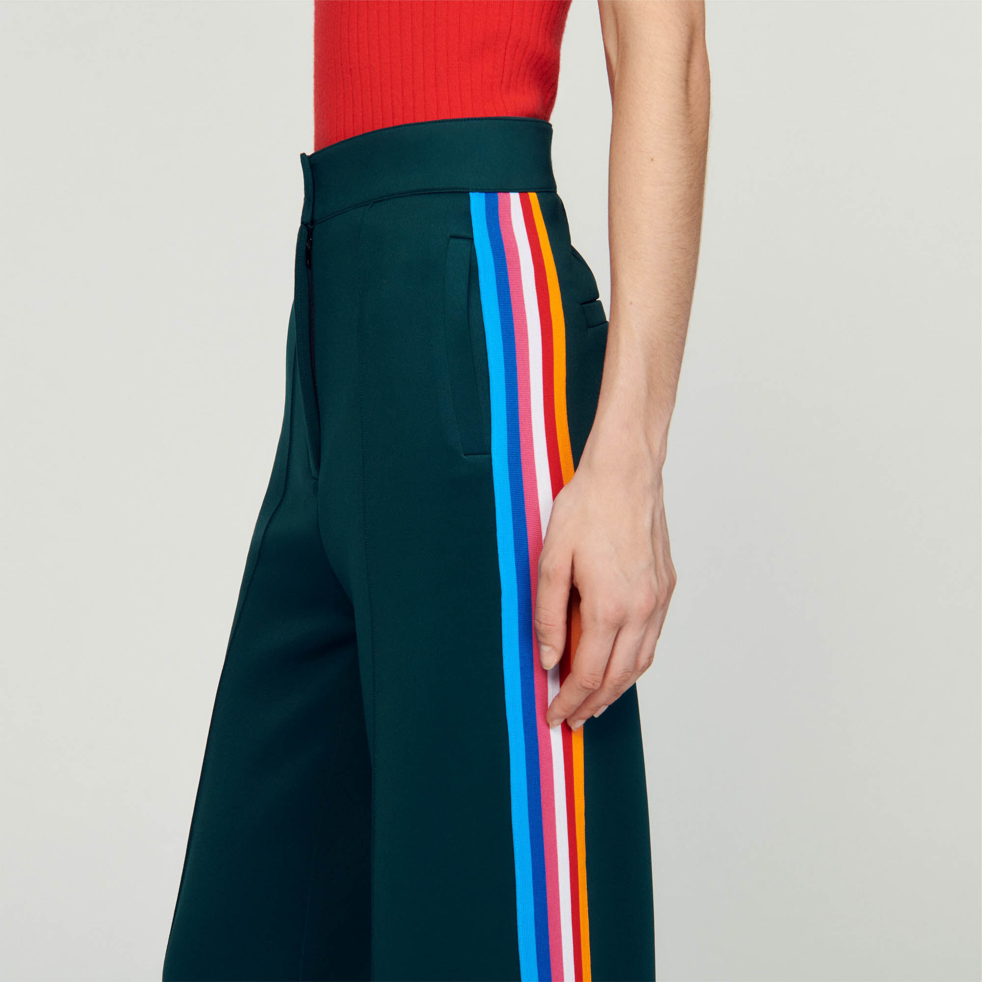 Rainbow side hotsell stripe trousers