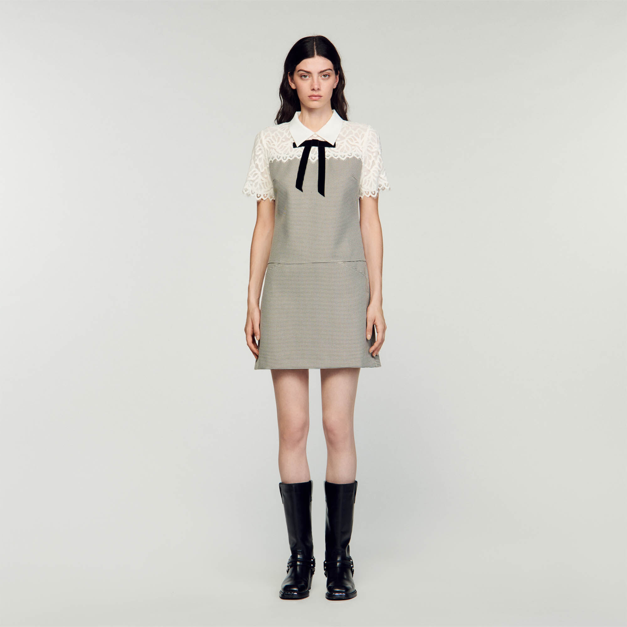Sandro white deals lace dress