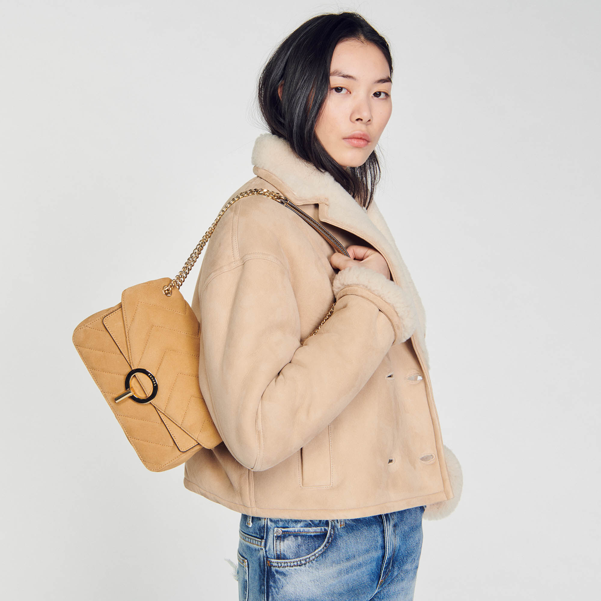 Yza suede bag All Bags Sandro paris
