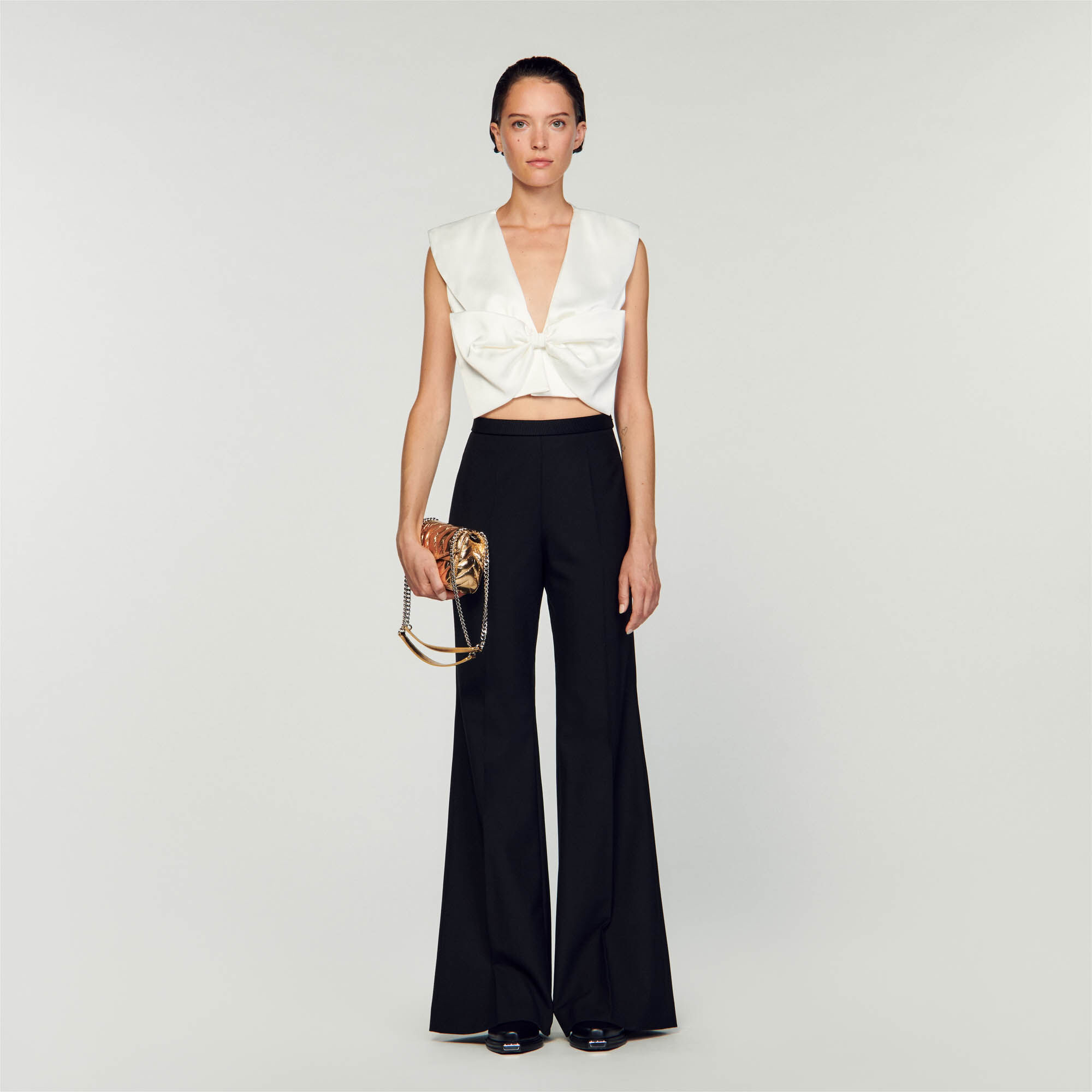 Womens cheap flared trousers