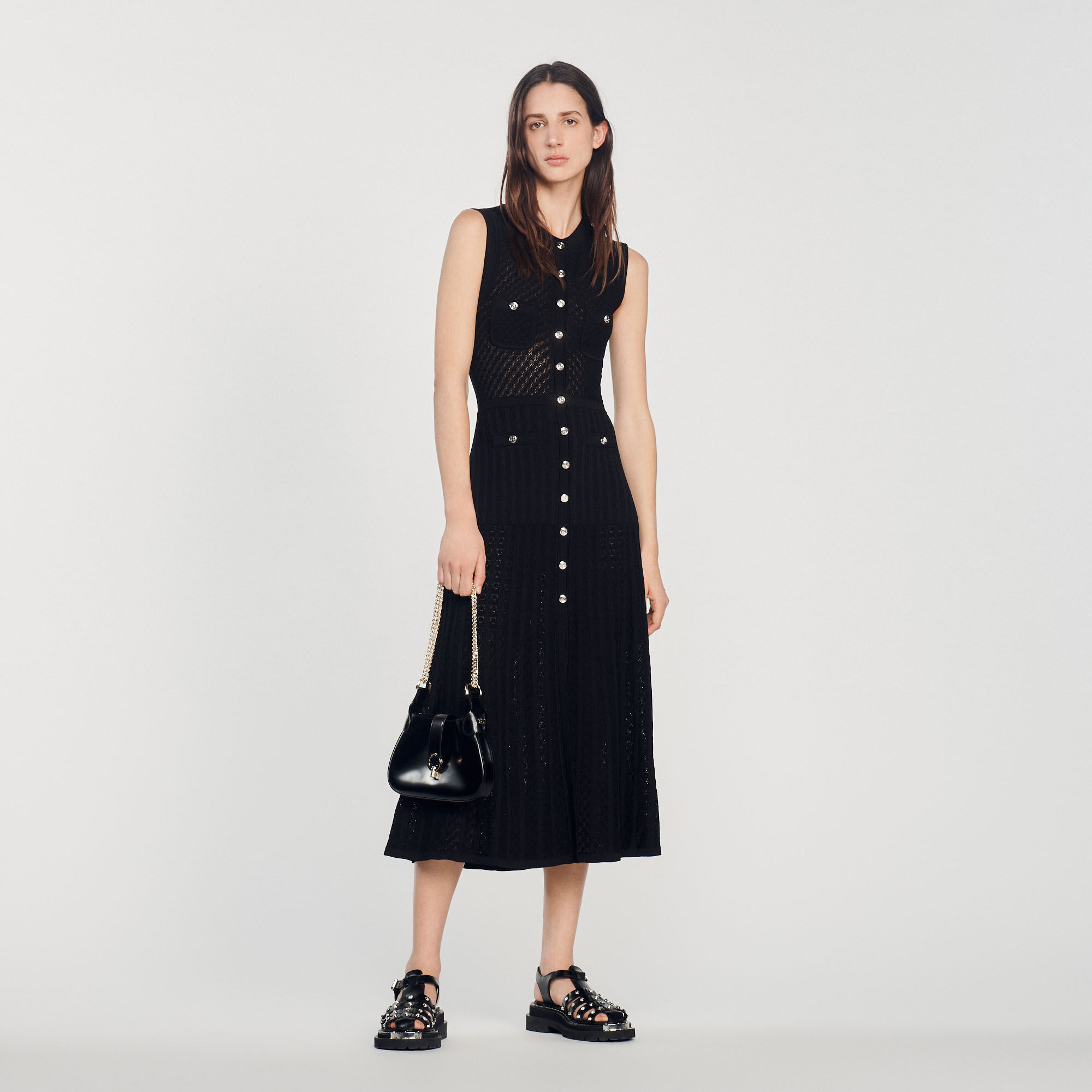 Long knitted dress Dresses