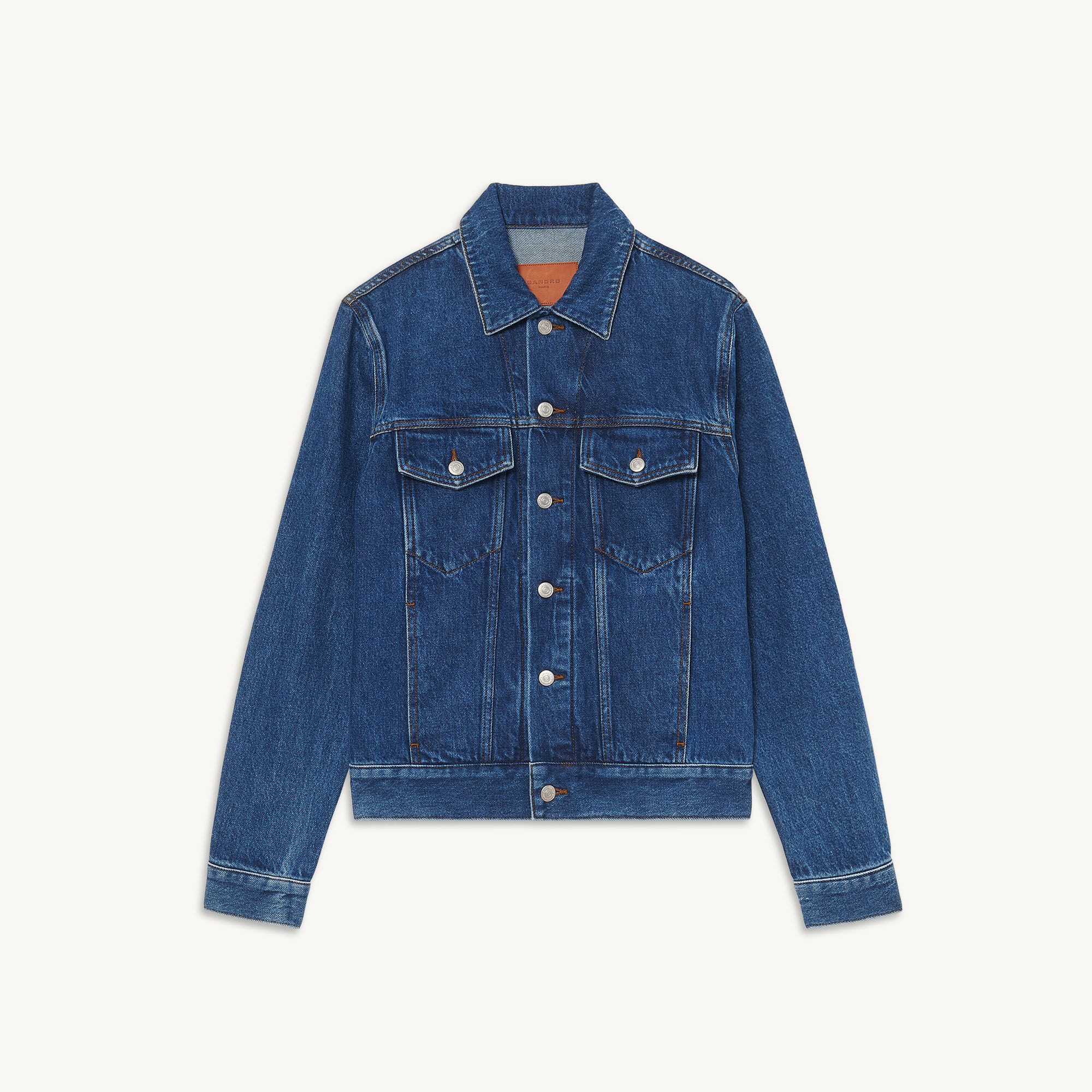 Sandro denim cheap jacket mens