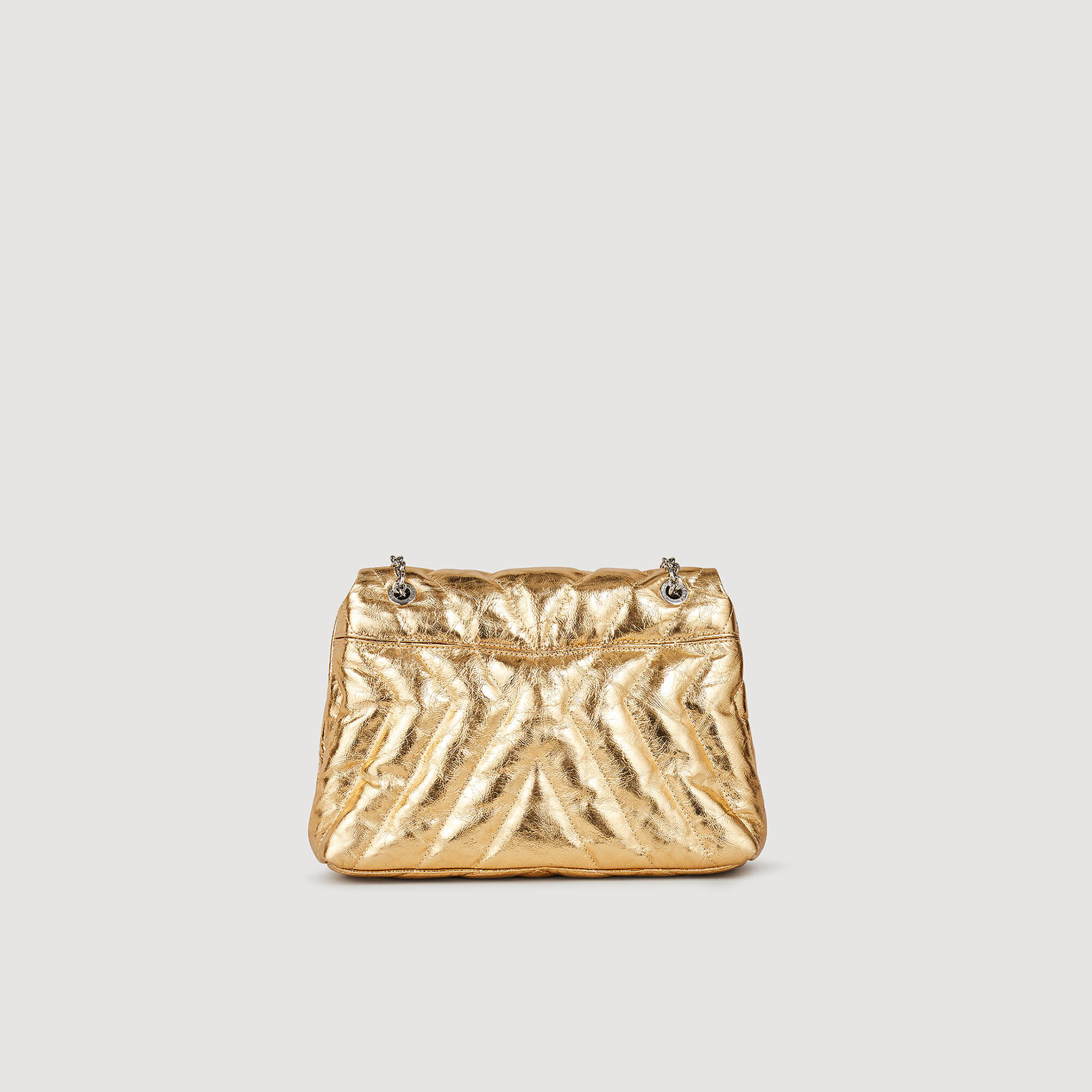 Gold store quilted bag