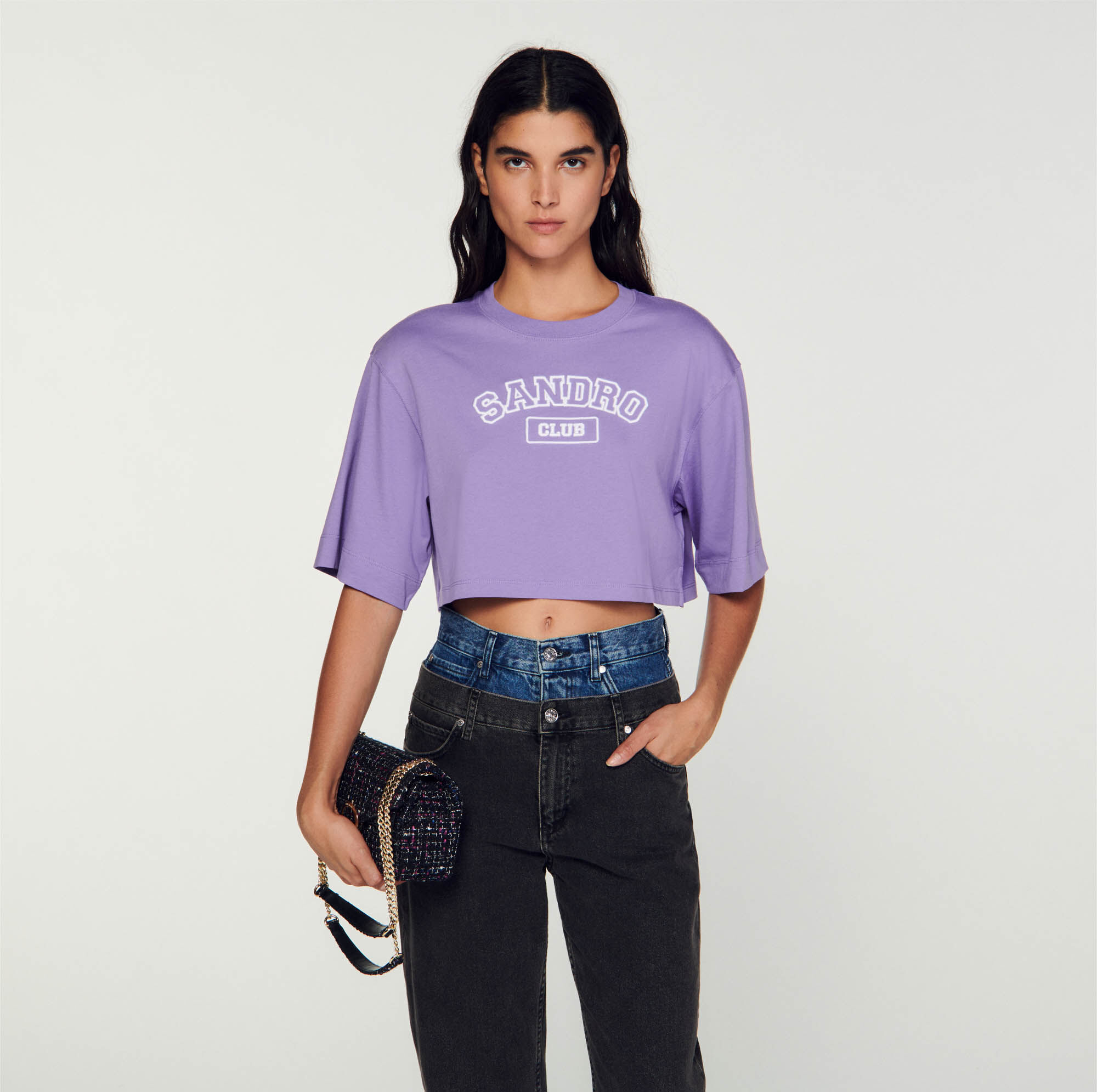 T shirt mauve best sale femme