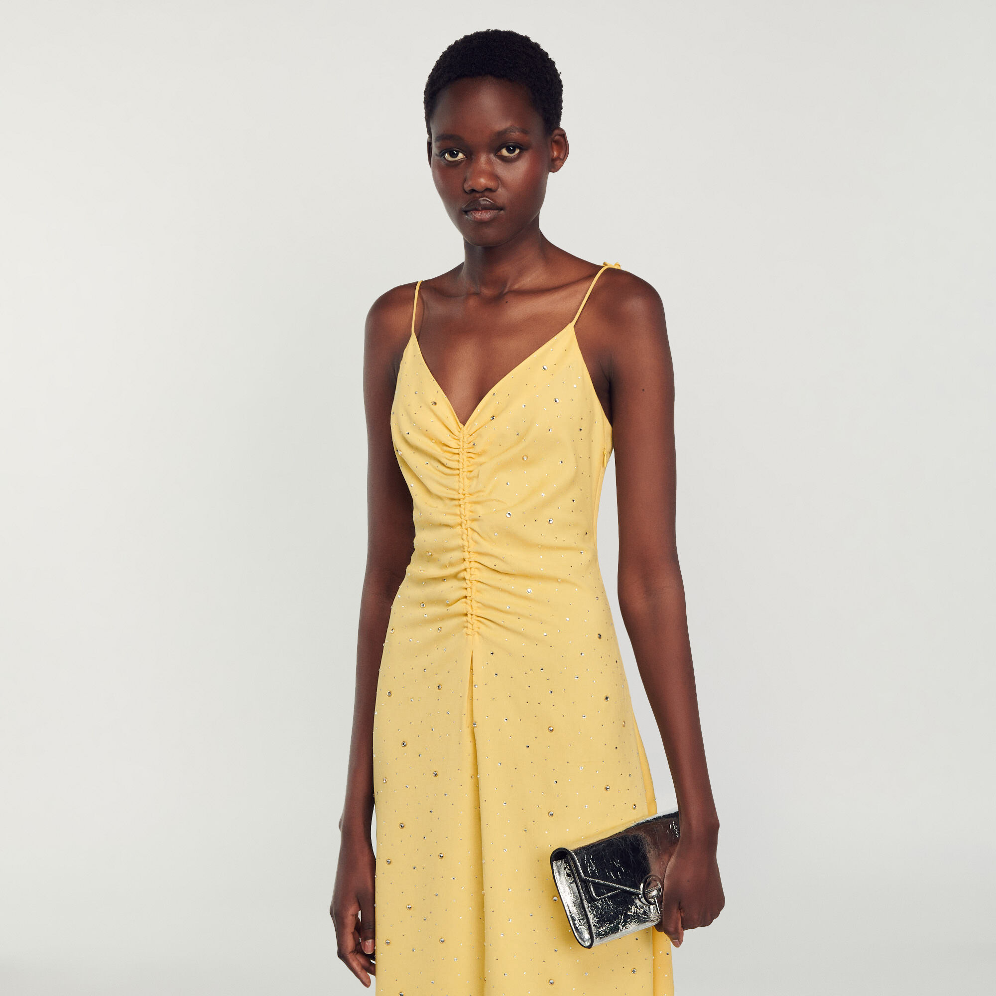 Sandro shop robe jaune